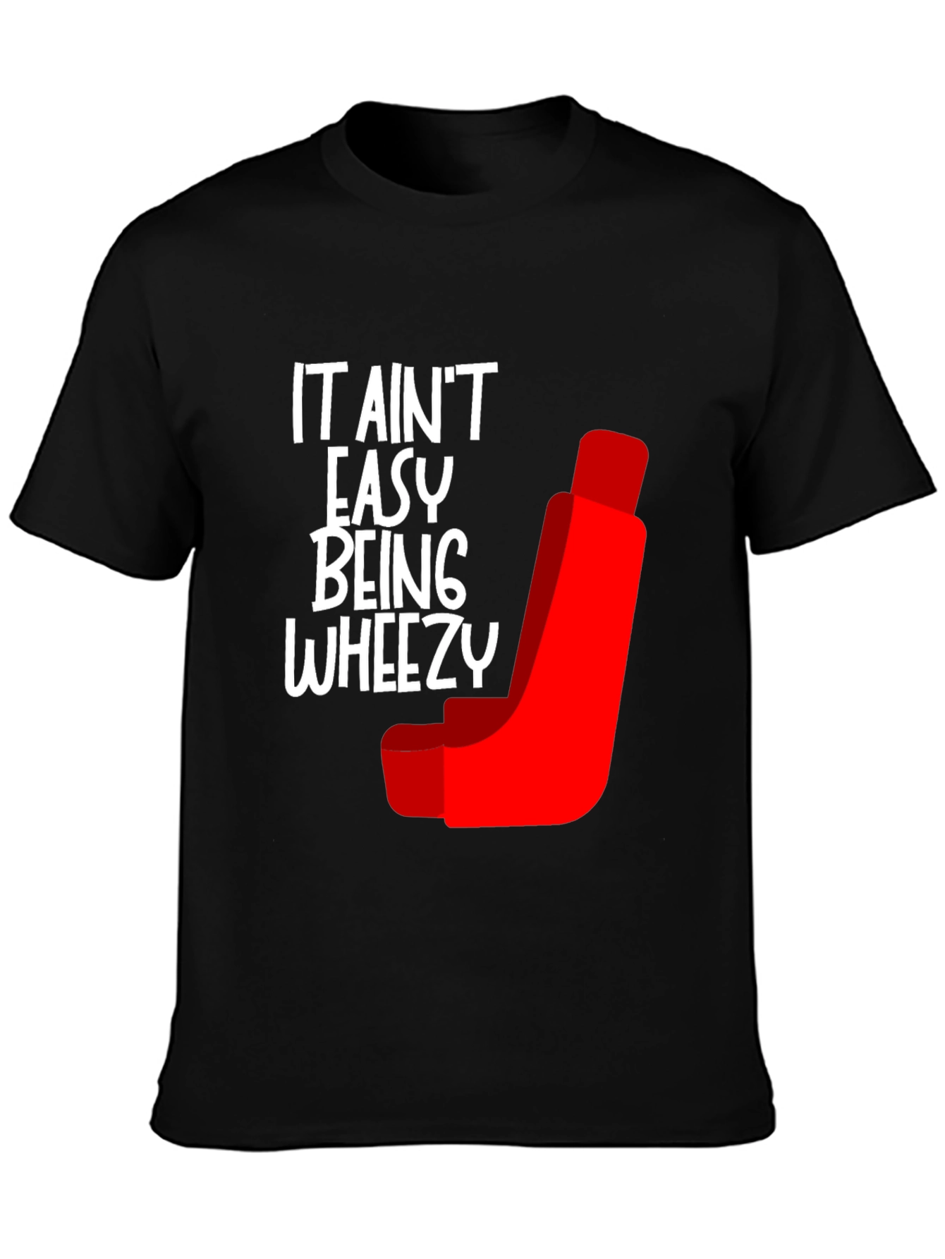 Black It Ain't Easy Being Wheezy Graphic Tee view 3