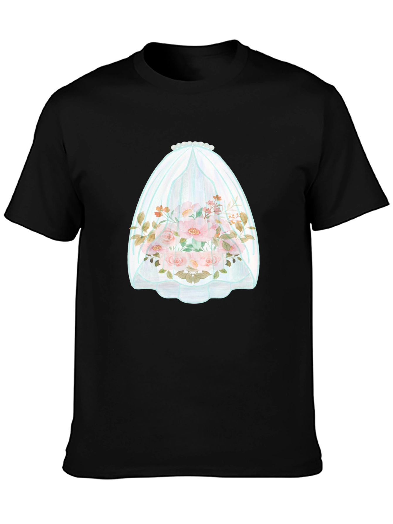 Floral Bouquet in Veil Graphic Tee - 3