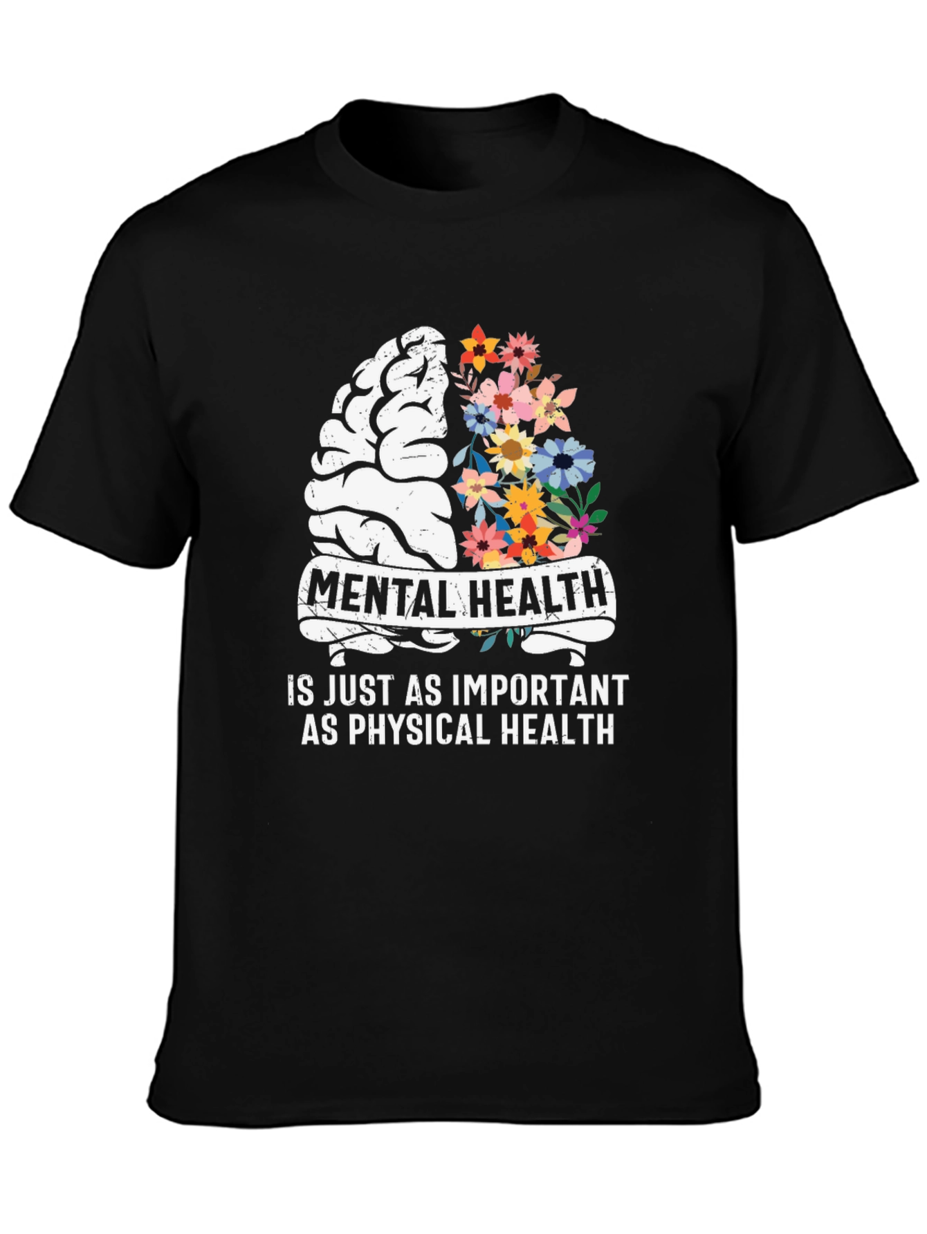 Black Mental Health Awareness Graphic Tee view 3