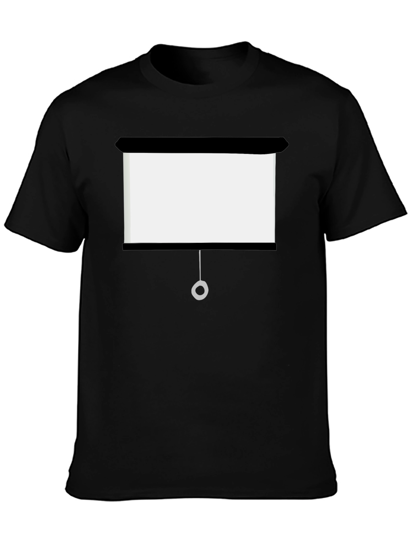 Black Projector Screen Funny T-Shirt view 3