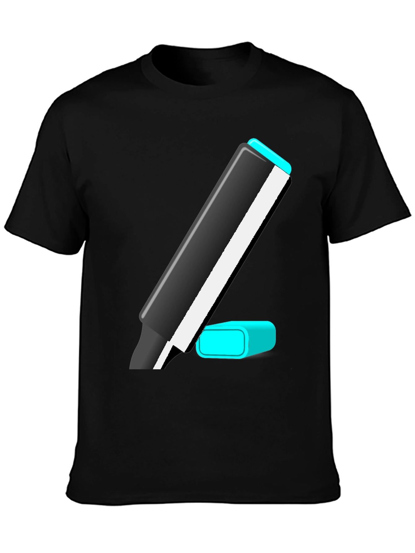 Black Marker Graphic Tee - Casual Style view 3