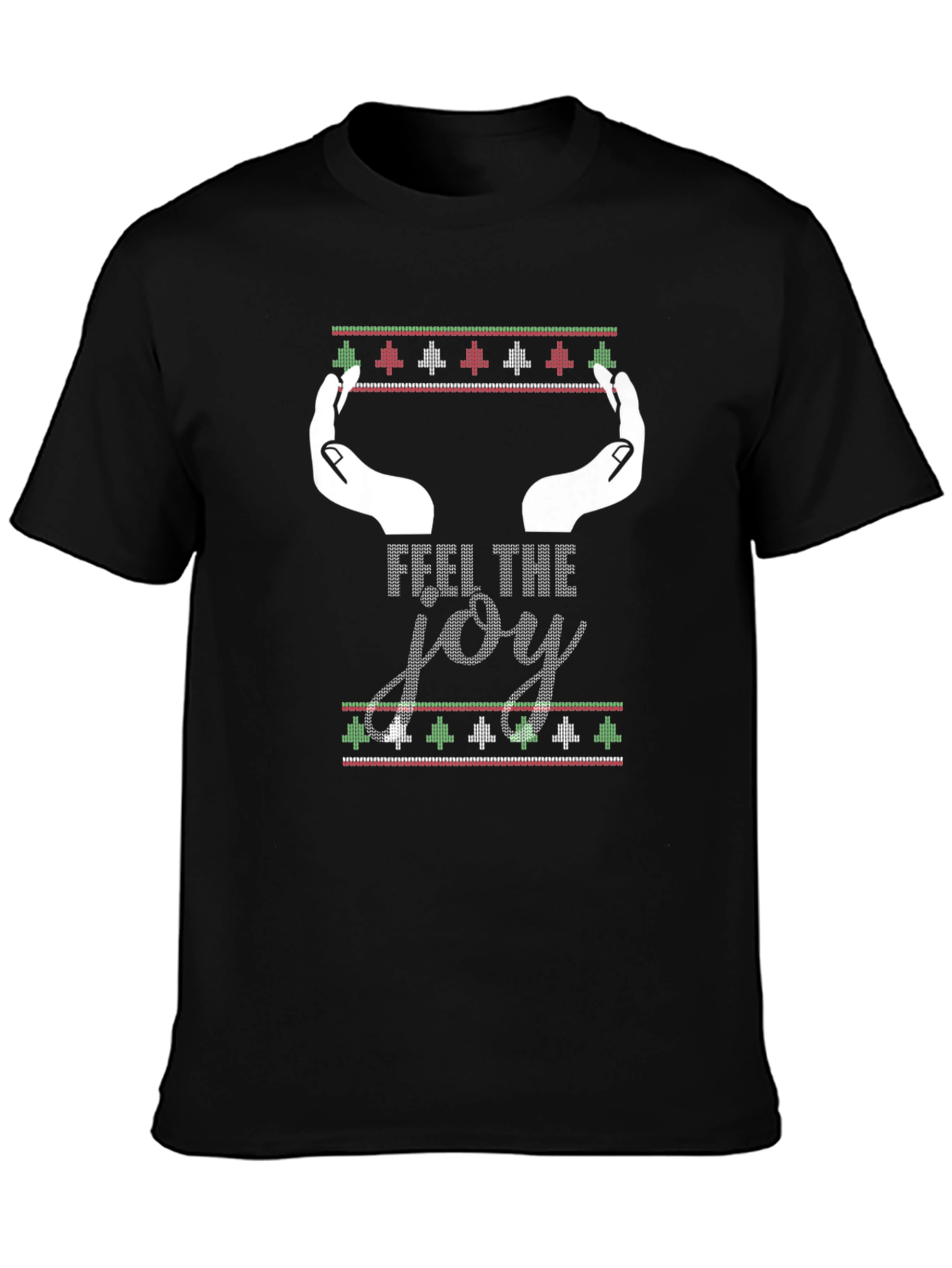 Black Feel The Joy Holiday T-Shirt view 3