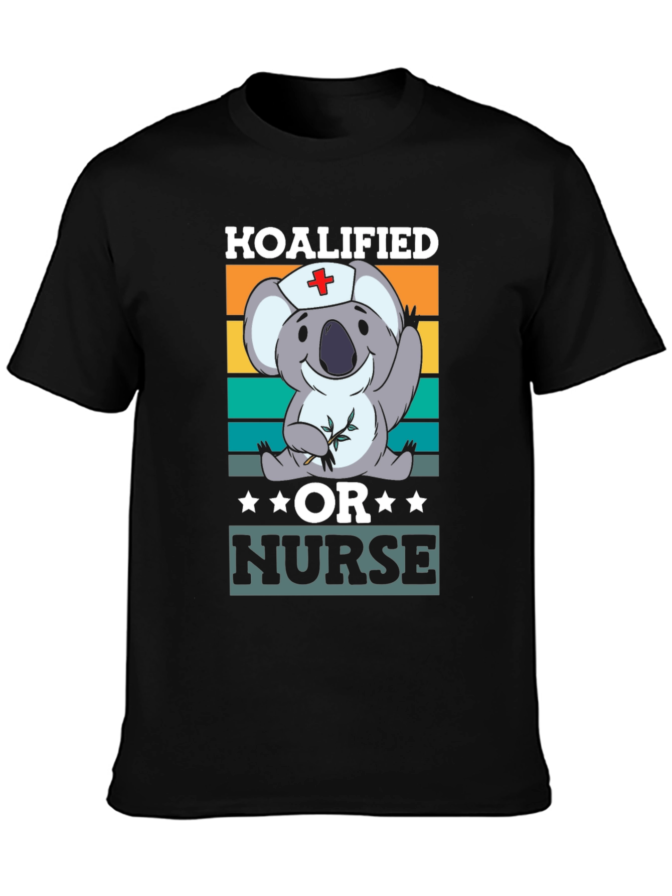 Black Koalified Nurse Graphic T-Shirt view 3
