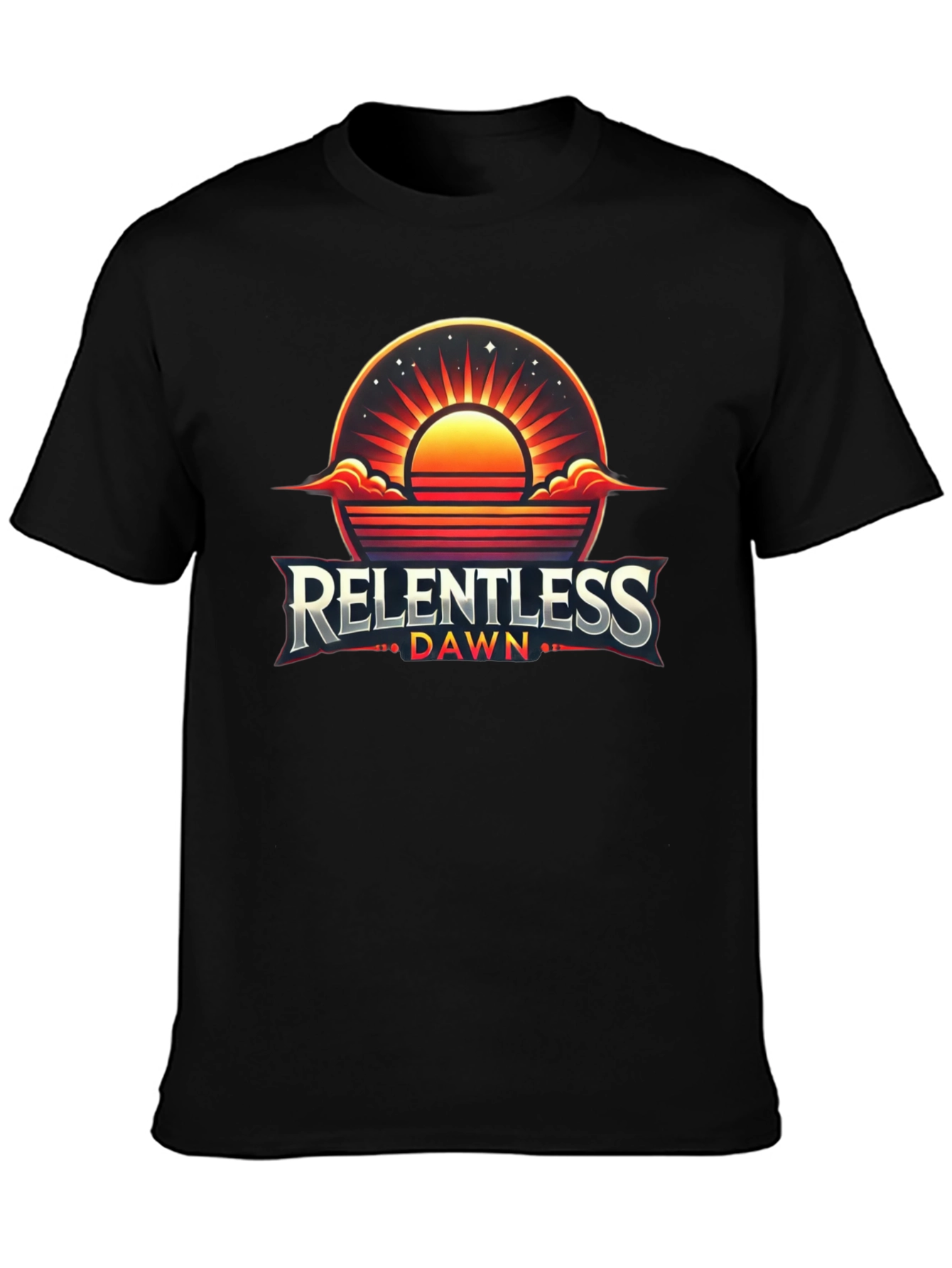 Black Relentless Dawn Graphic Tee - Premium Cotton Blend view 3