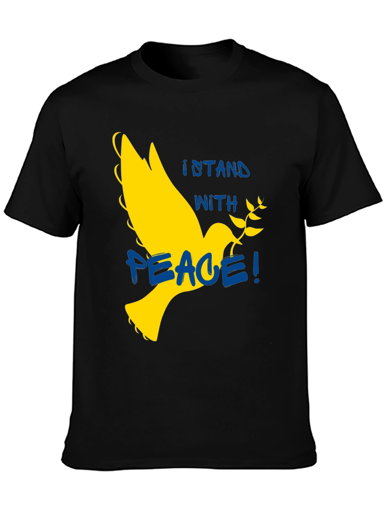 Black Stand With Peace T-Shirt view 3