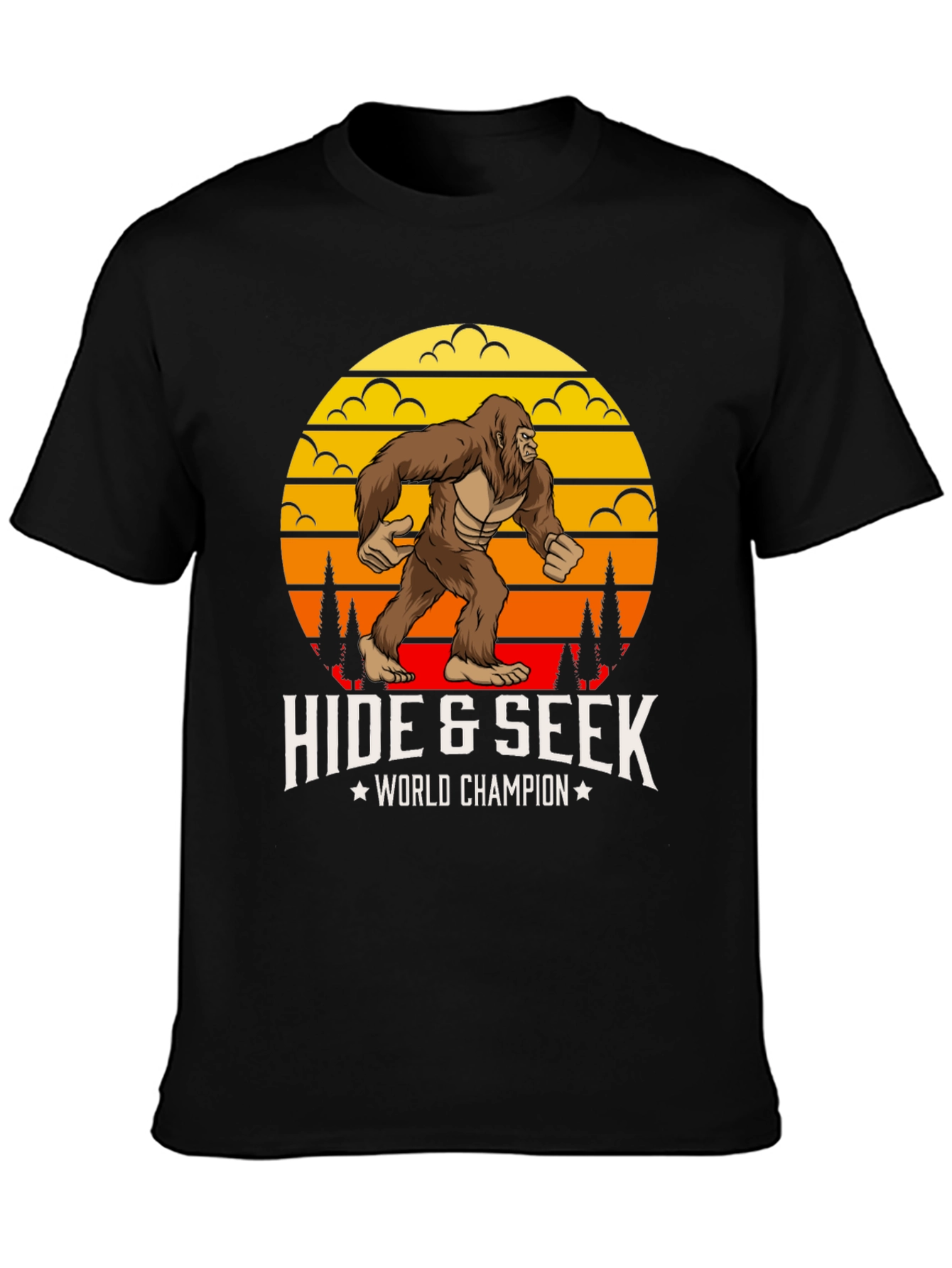 Black Hide & Seek World Champion Graphic Tee view 3