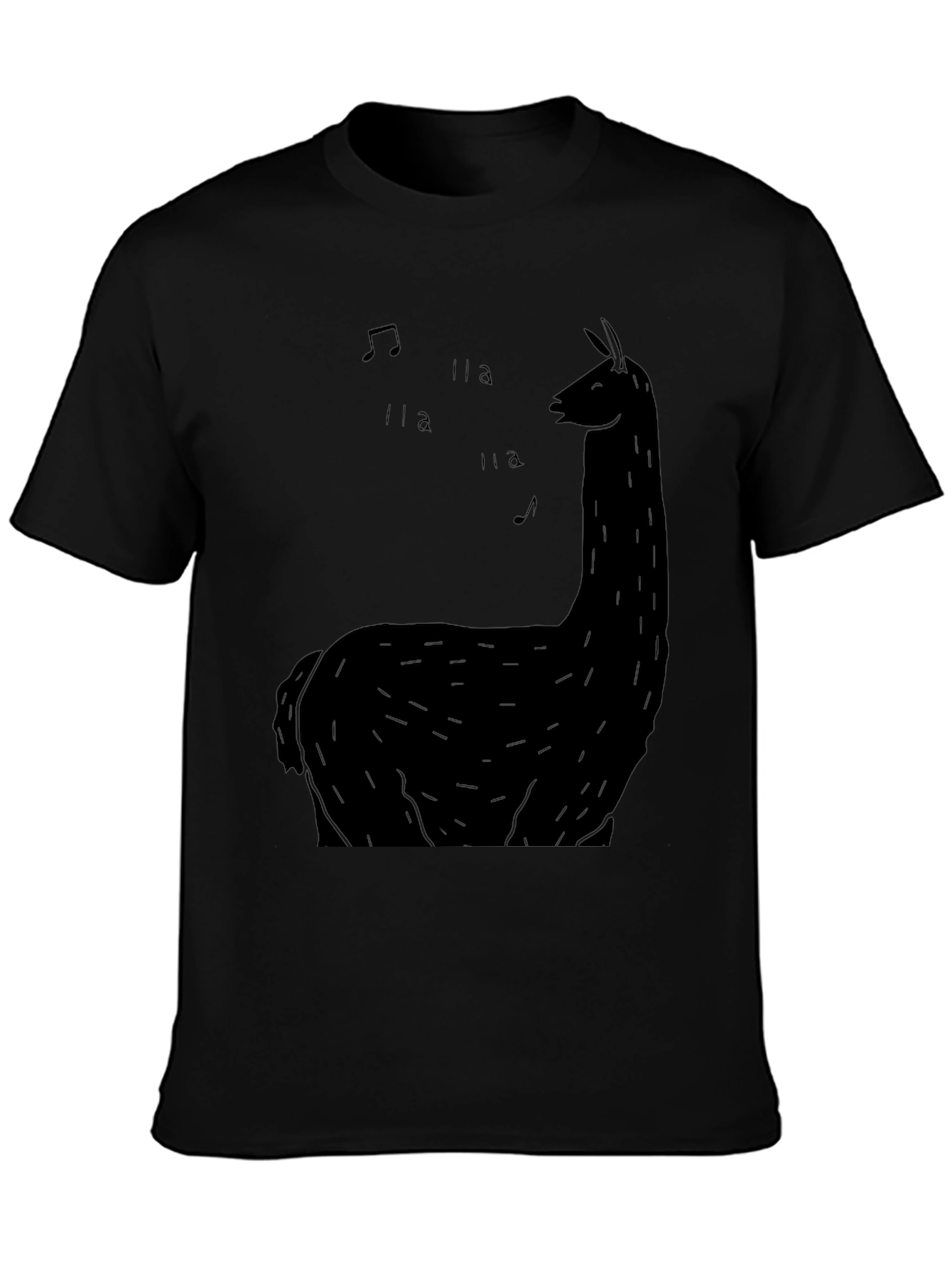 Black Llama Music Graphic Tee view 3