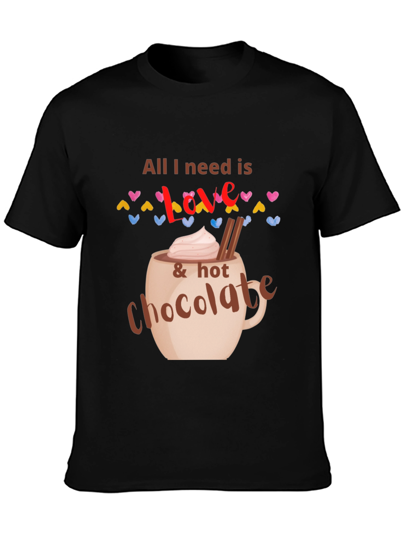 Black Love & Hot Chocolate Graphic Tee view 3