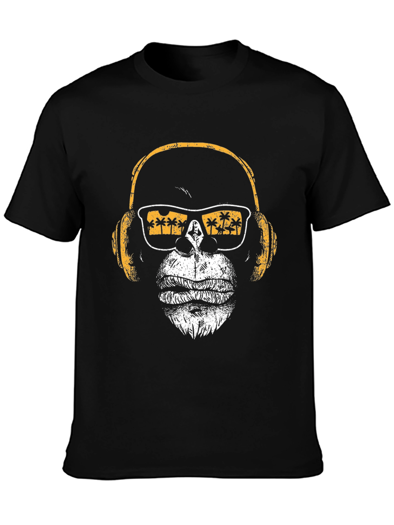 Black Cool Ape Graphic T-Shirt view 3