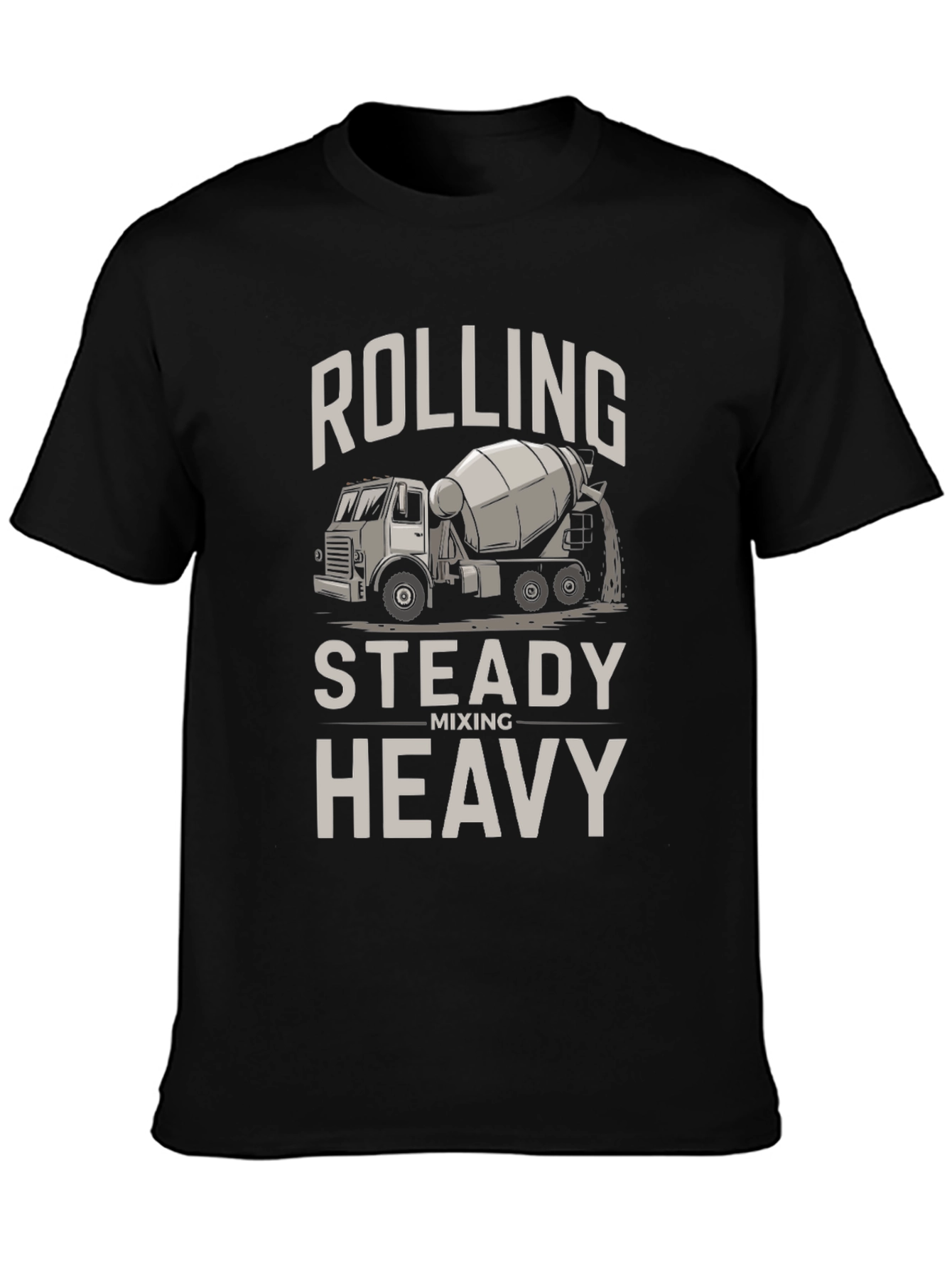 Black Rolling Steady Heavy Mixer T-Shirt - Black view 3