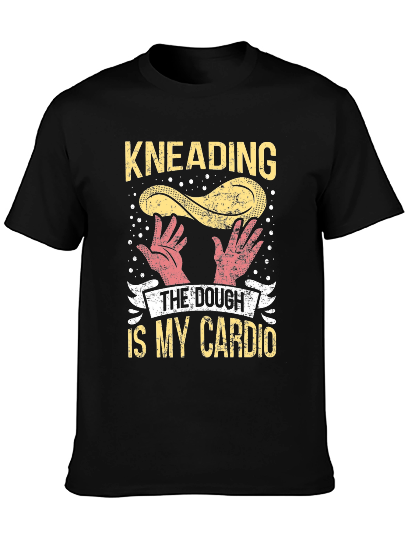 Black Kneading Dough Cardio Graphic T-Shirt view 3