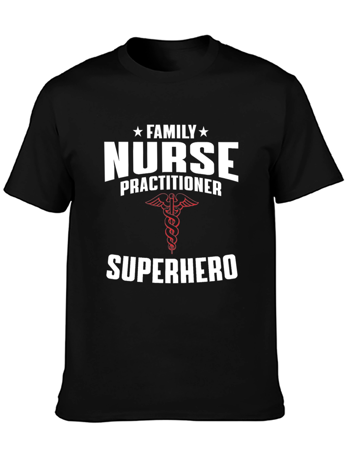 Black Family Nurse Practitioner Superhero T-Shirt view 3