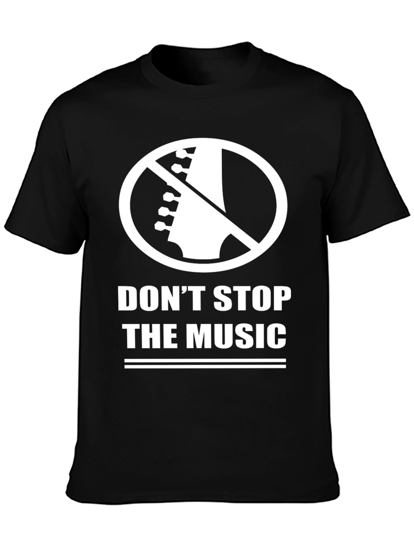 Black Don't Stop The Music Black T-Shirt view 3