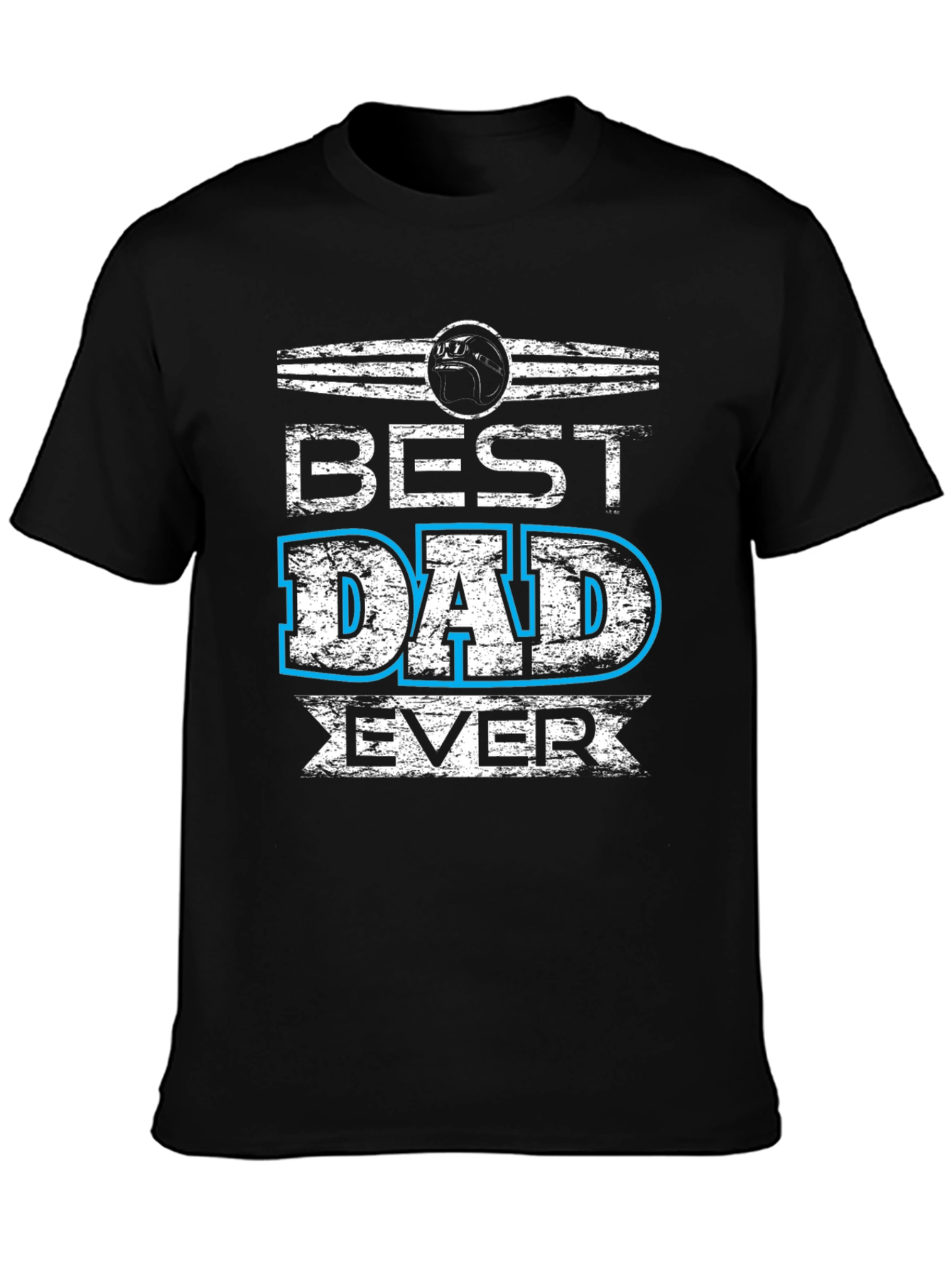 Black Best Dad Ever Graphic T-Shirt view 3