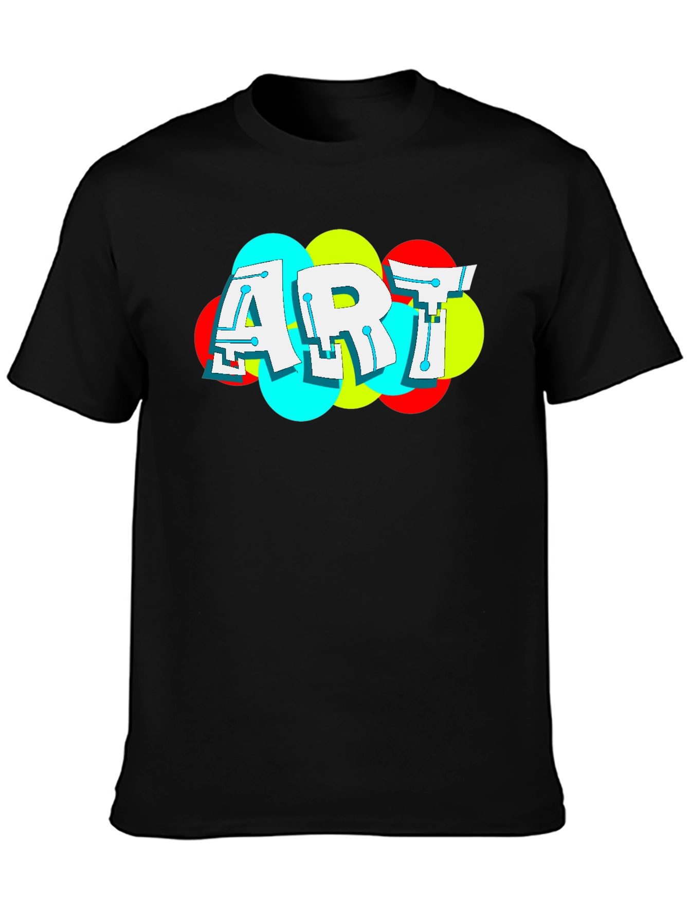Black ART Graphic Tee - Bold Modern Design view 3