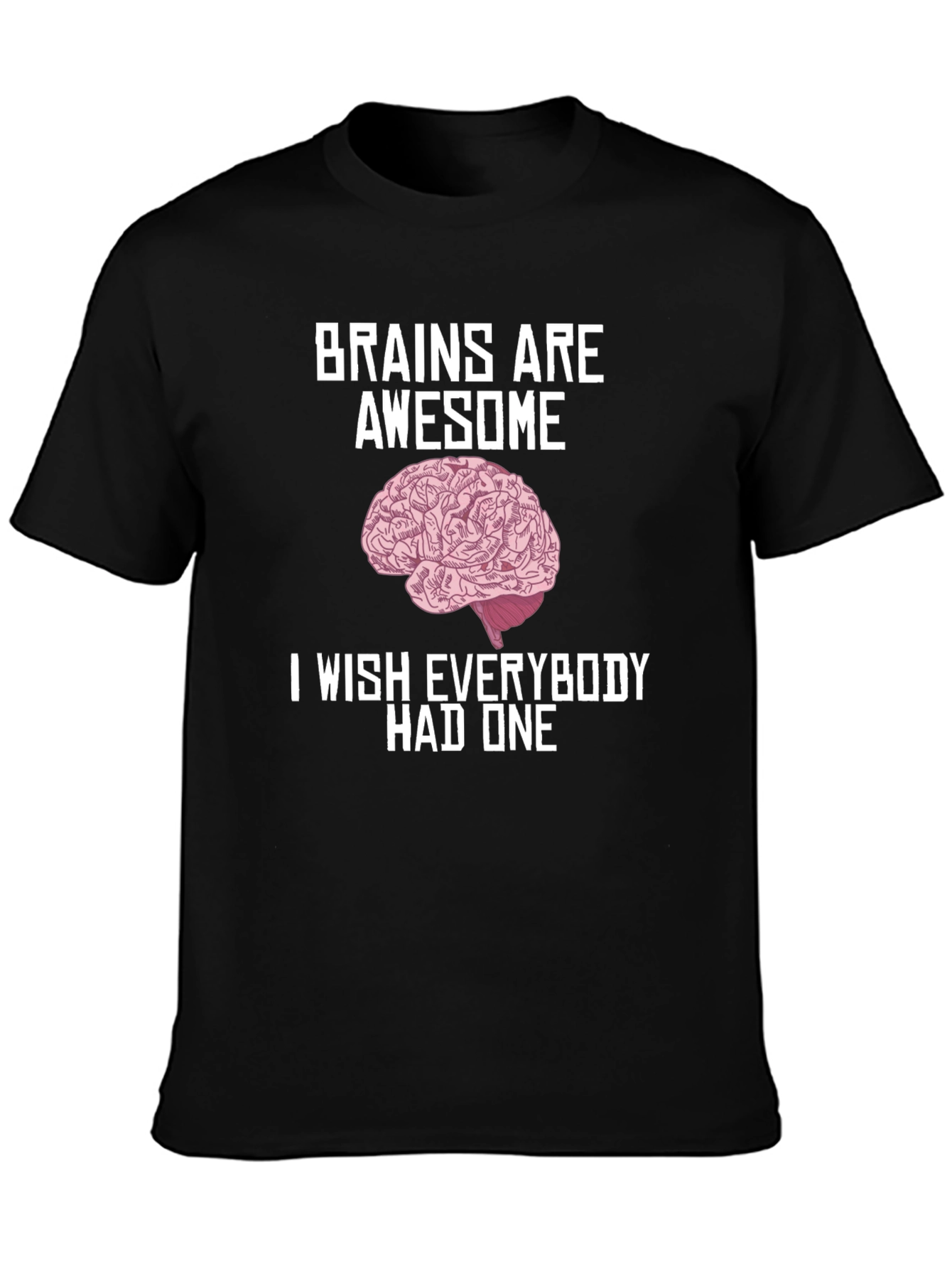 Black Brains Are Awesome Graphic T-Shirt view 3
