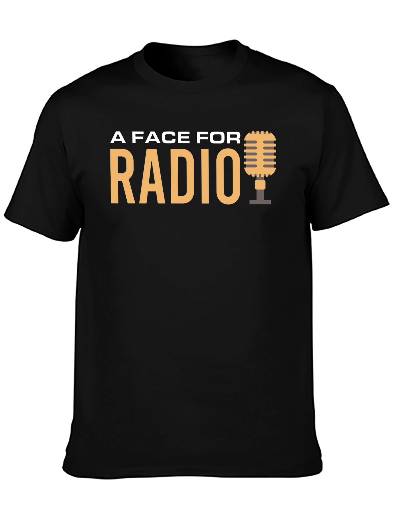 Black A Face For Radio T-Shirt view 3