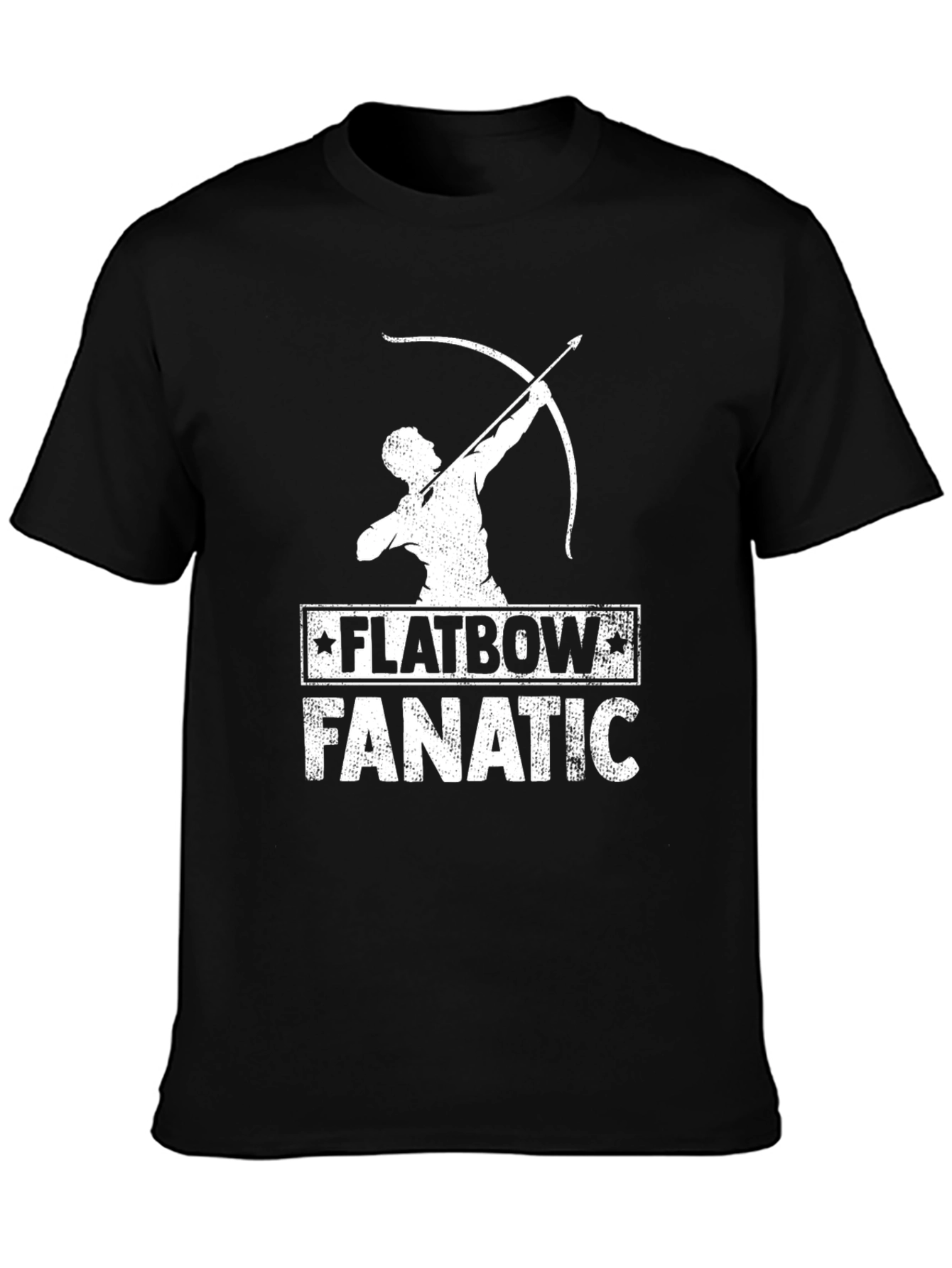 Black Flatbow Fanatic Graphic T-Shirt view 3