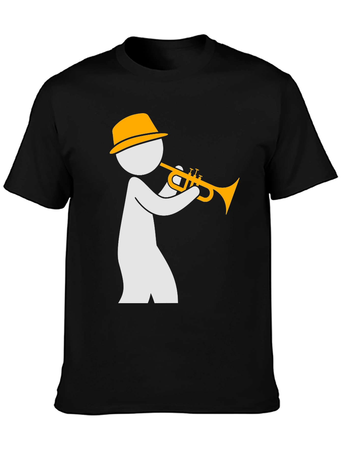 Black Jazz Musician Graphic T-Shirt - Stylish and Unique Design view 3