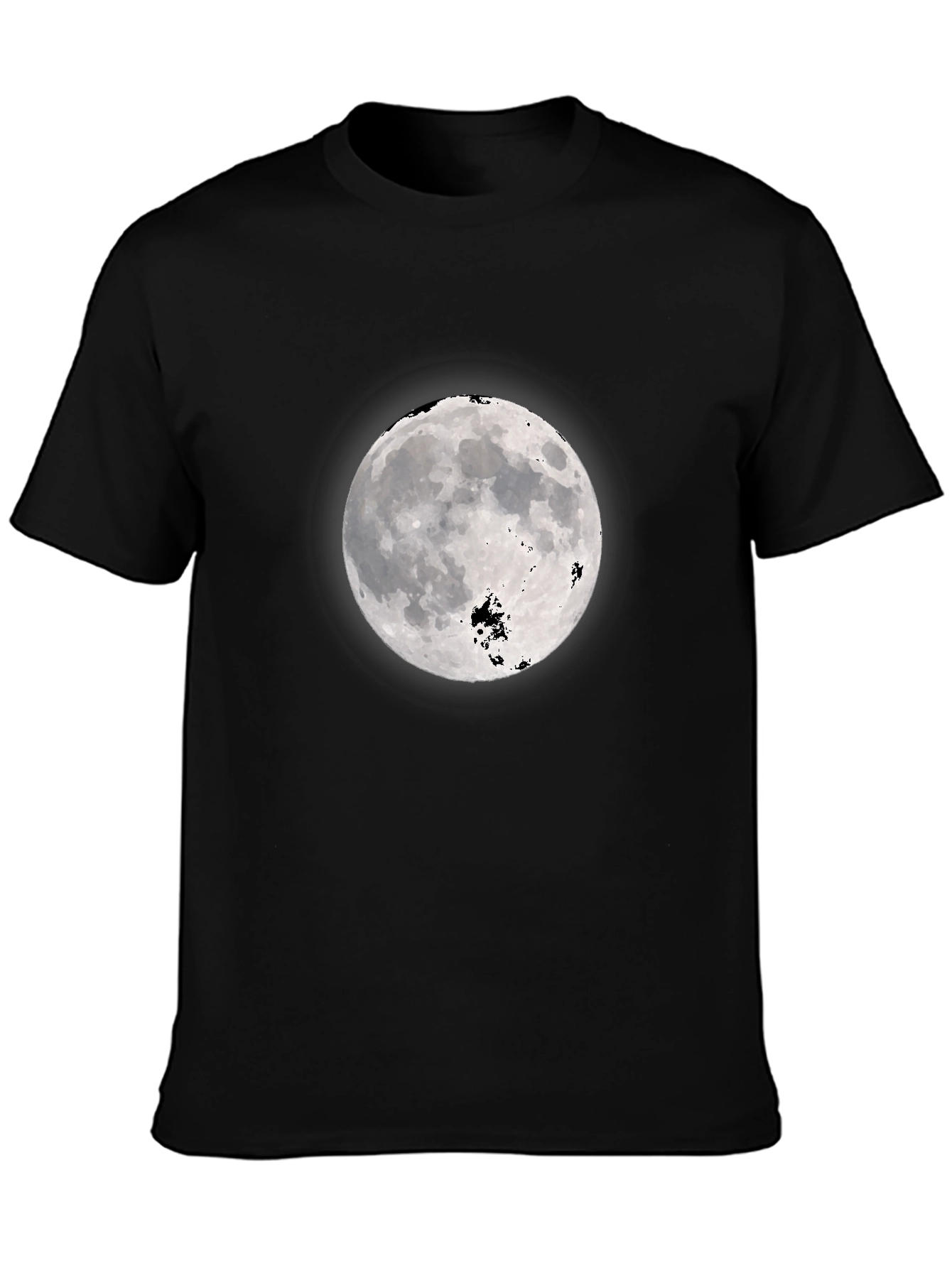 Black Moon Graphic Black T-Shirt - Celestial Style view 3