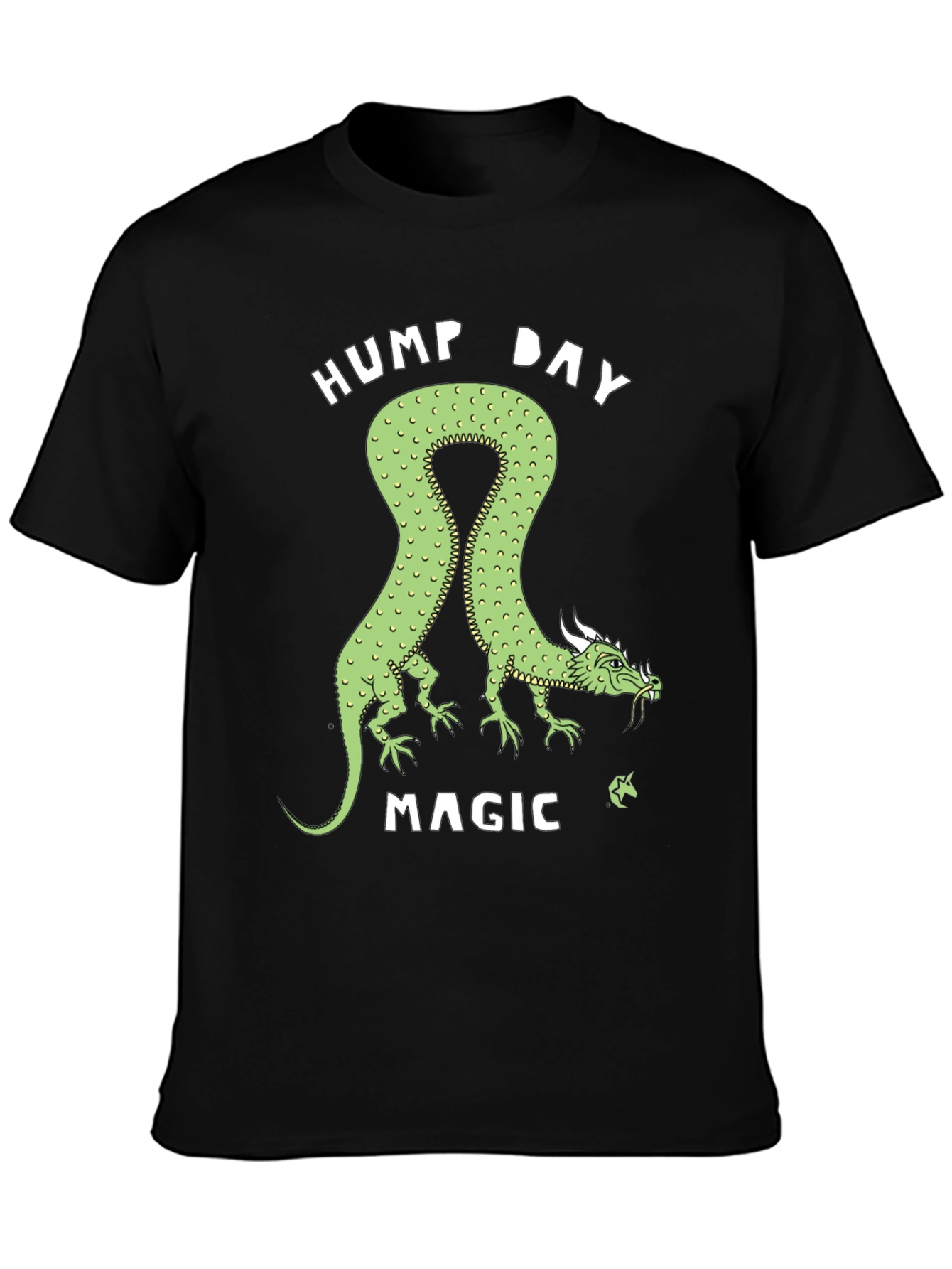 Black Hump Day Magic Dragon Graphic Tee view 3