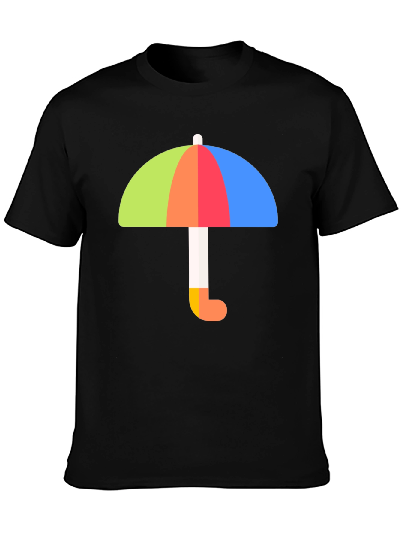 Colorful Umbrella Graphic Tee - Stylish Weather Protection - 3