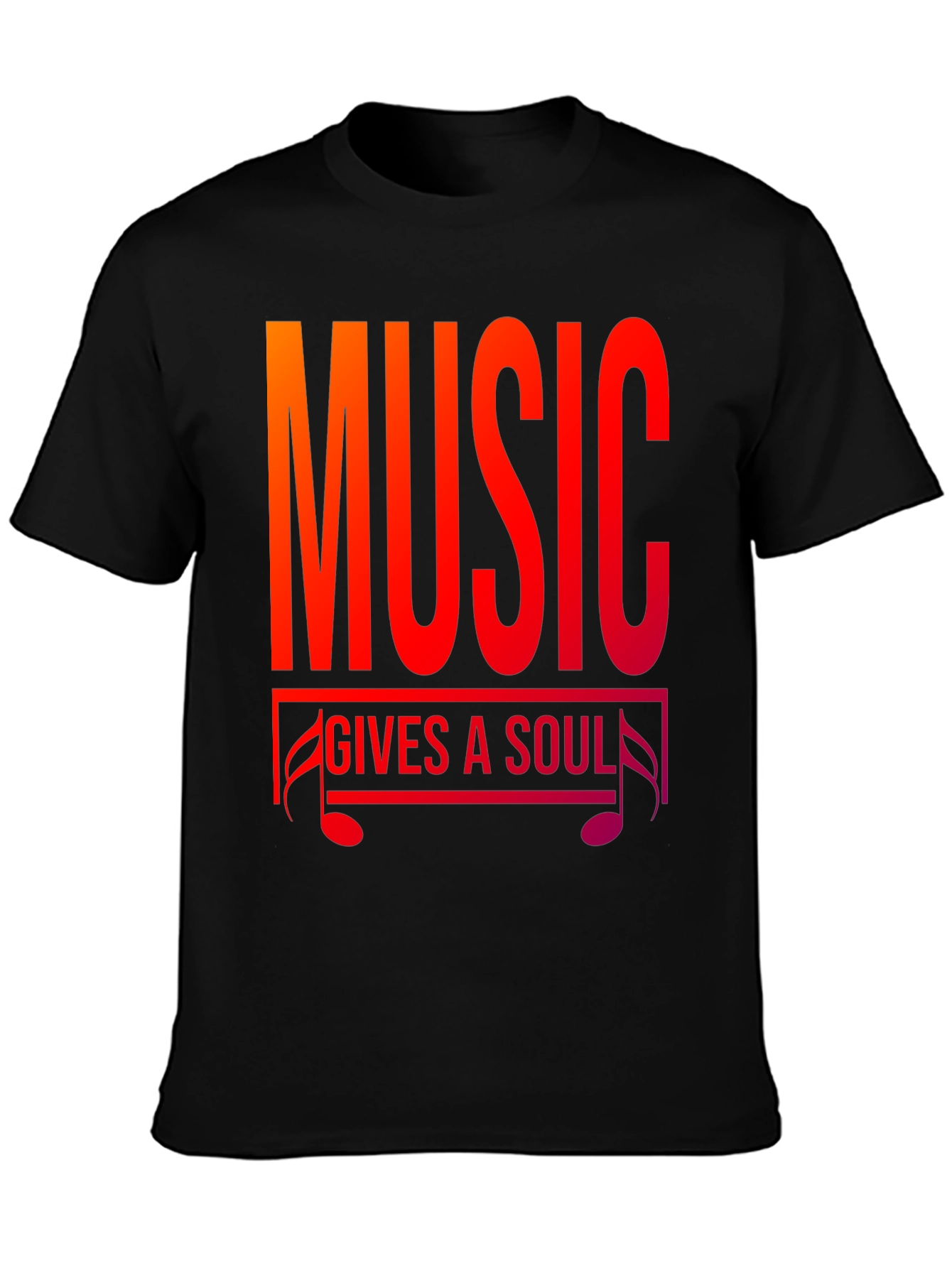 Black Music Gives A Soul T-Shirt view 3