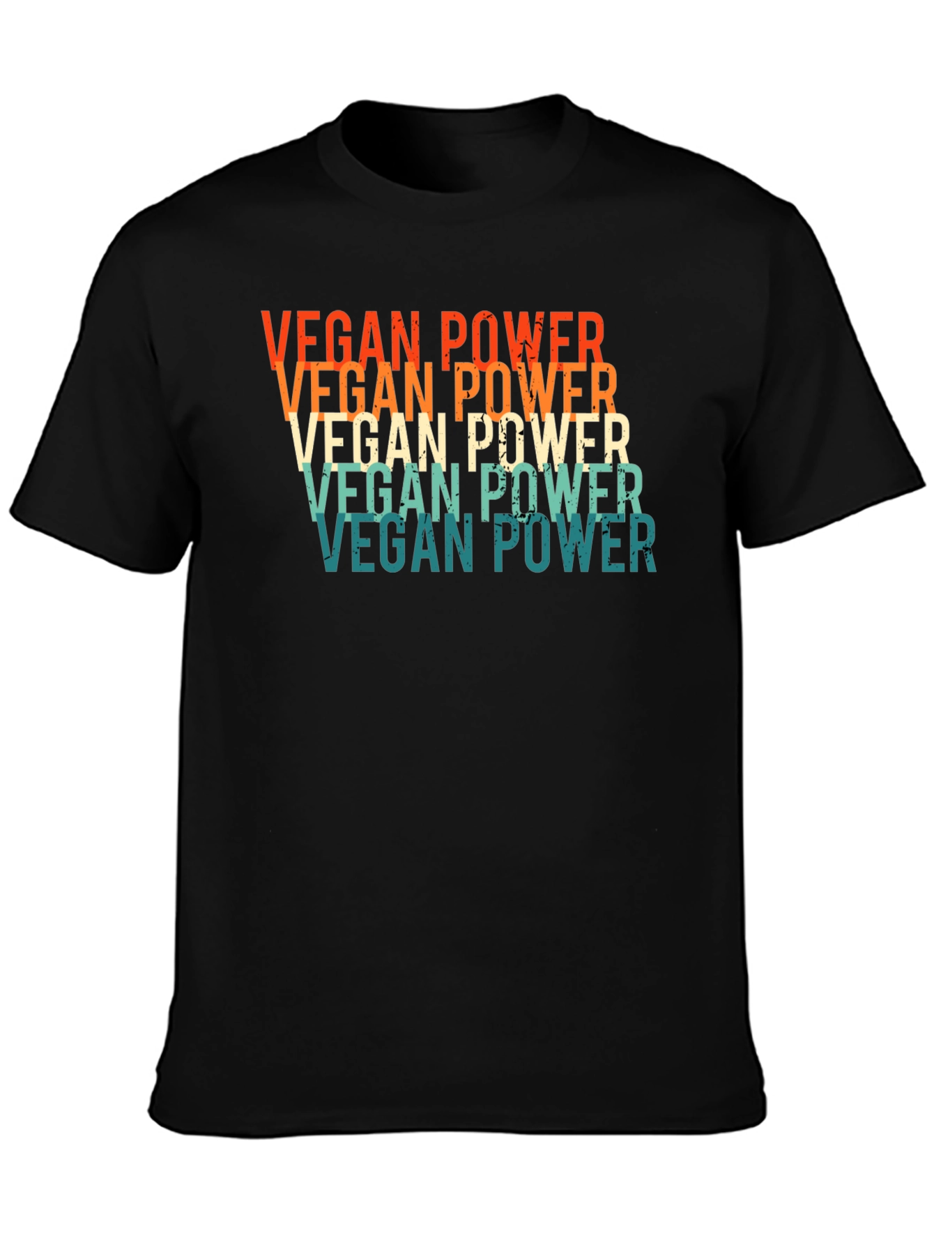 Vegan Power Retro Graphic T-Shirt - 3