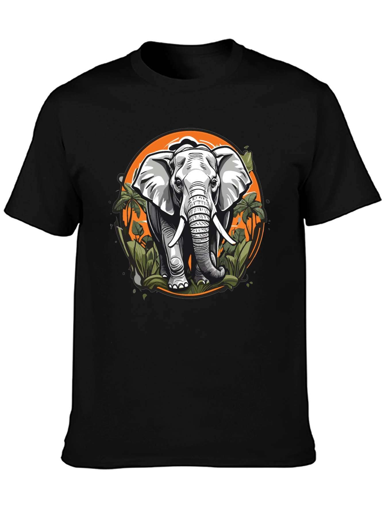 Black Elephant Graphic Tee - Nature Lover's Apparel view 3