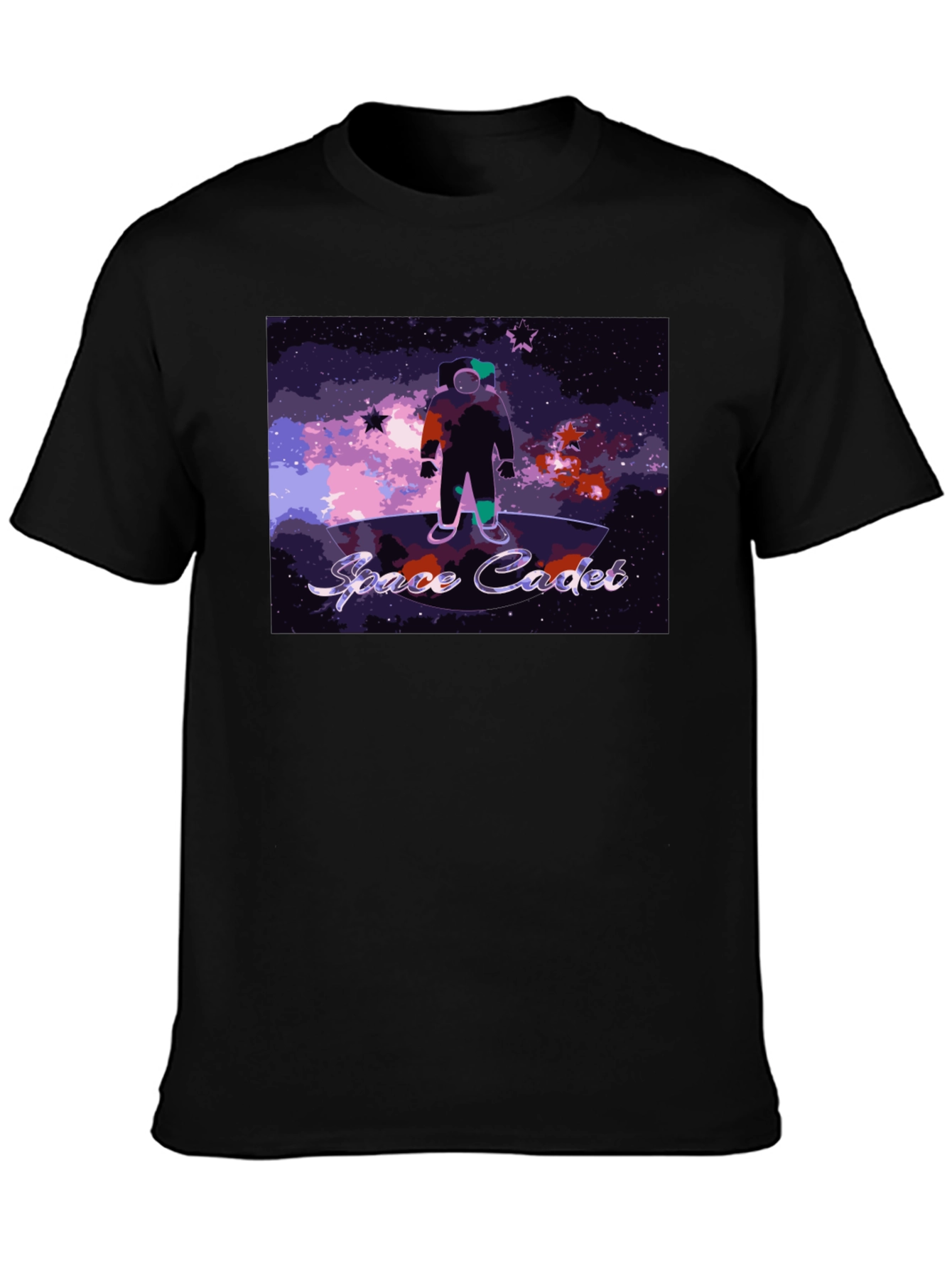 Black Space Cadet Graphic Tee - Explore the Cosmos in Style! view 3