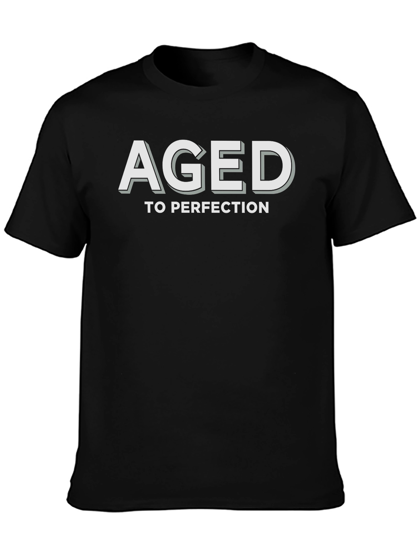 Black Aged To Perfection Graphic T-Shirt view 3