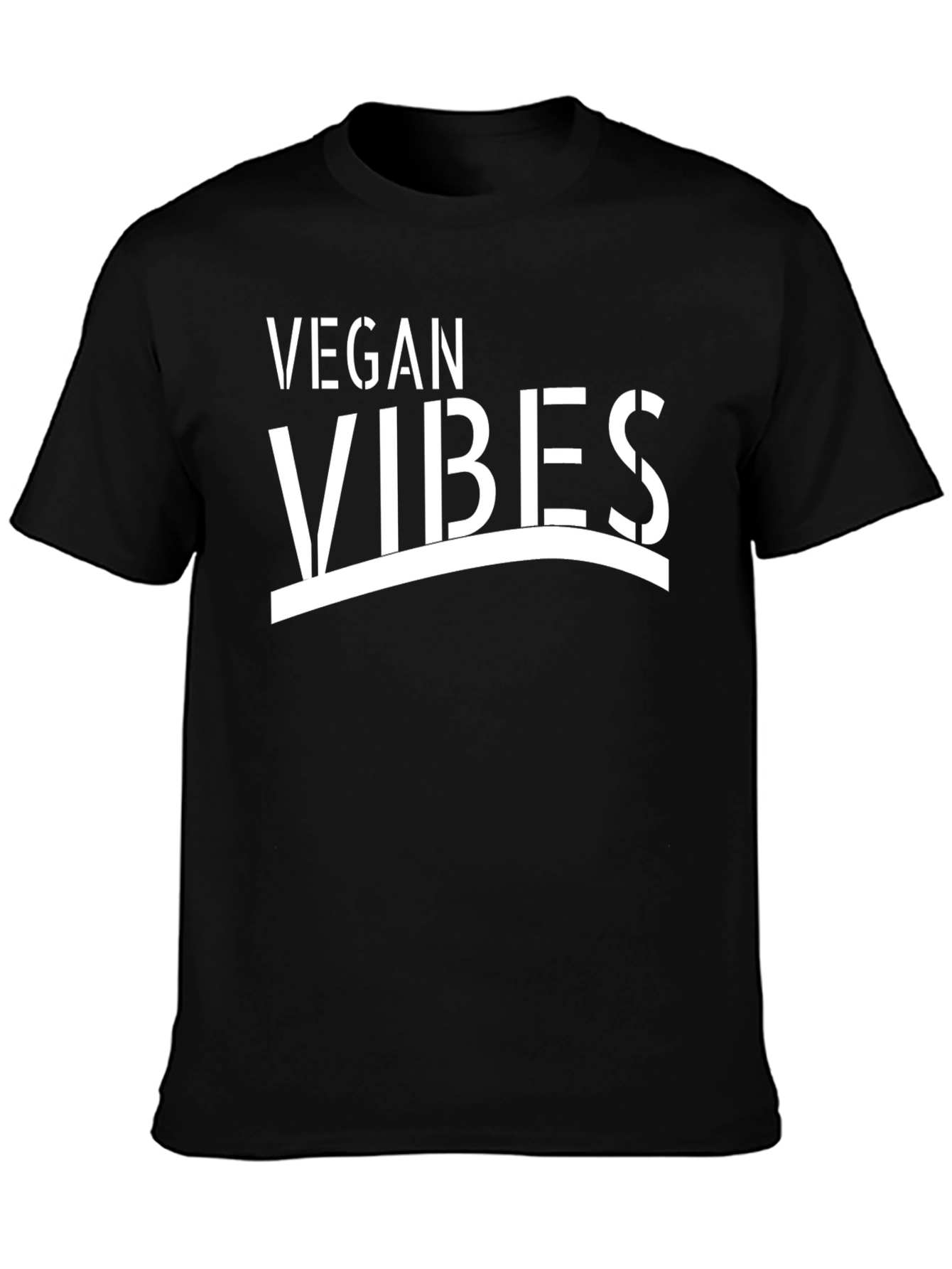 Vegan Vibes Graphic Tee - Black Unisex T-Shirt - 3