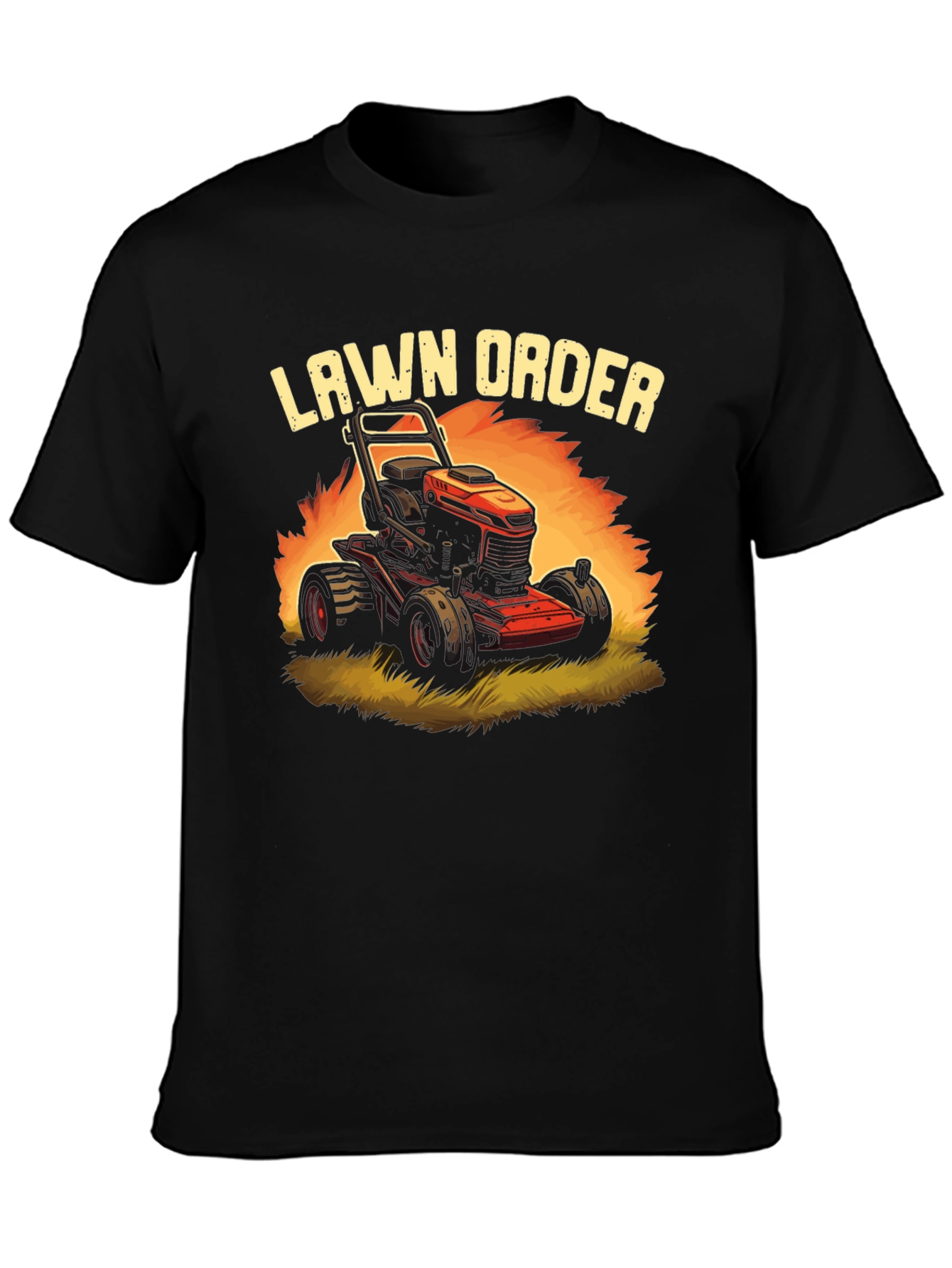 Black Lawn Order Graphic Tee - Stylish & Comfortable view 3