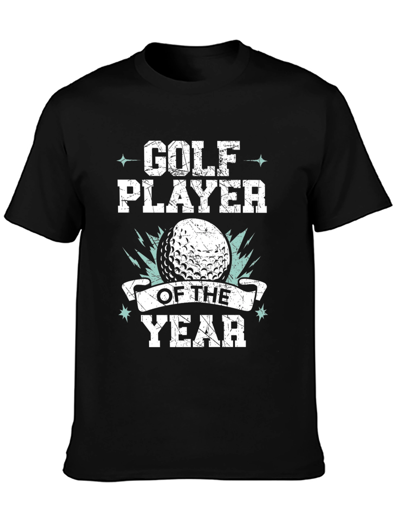 Black Golf Player of the Year T-Shirt view 3