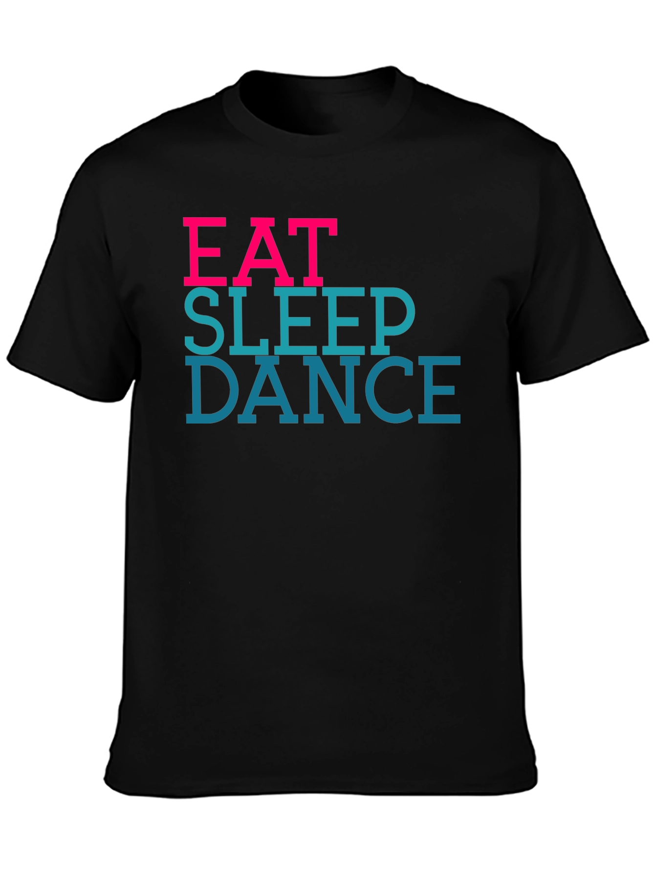 Black Eat Sleep Dance Black Graphic Tee view 3