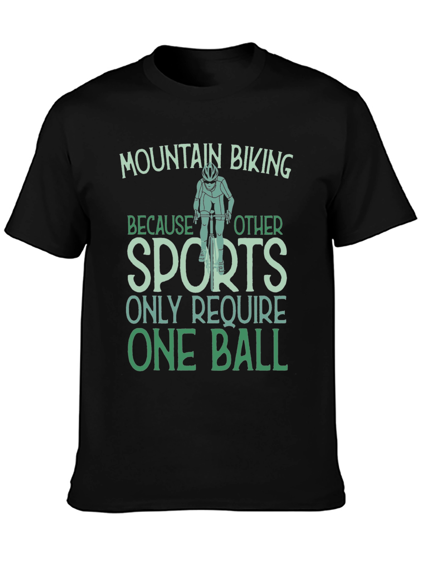 Black Mountain Biking One Ball T-Shirt view 3