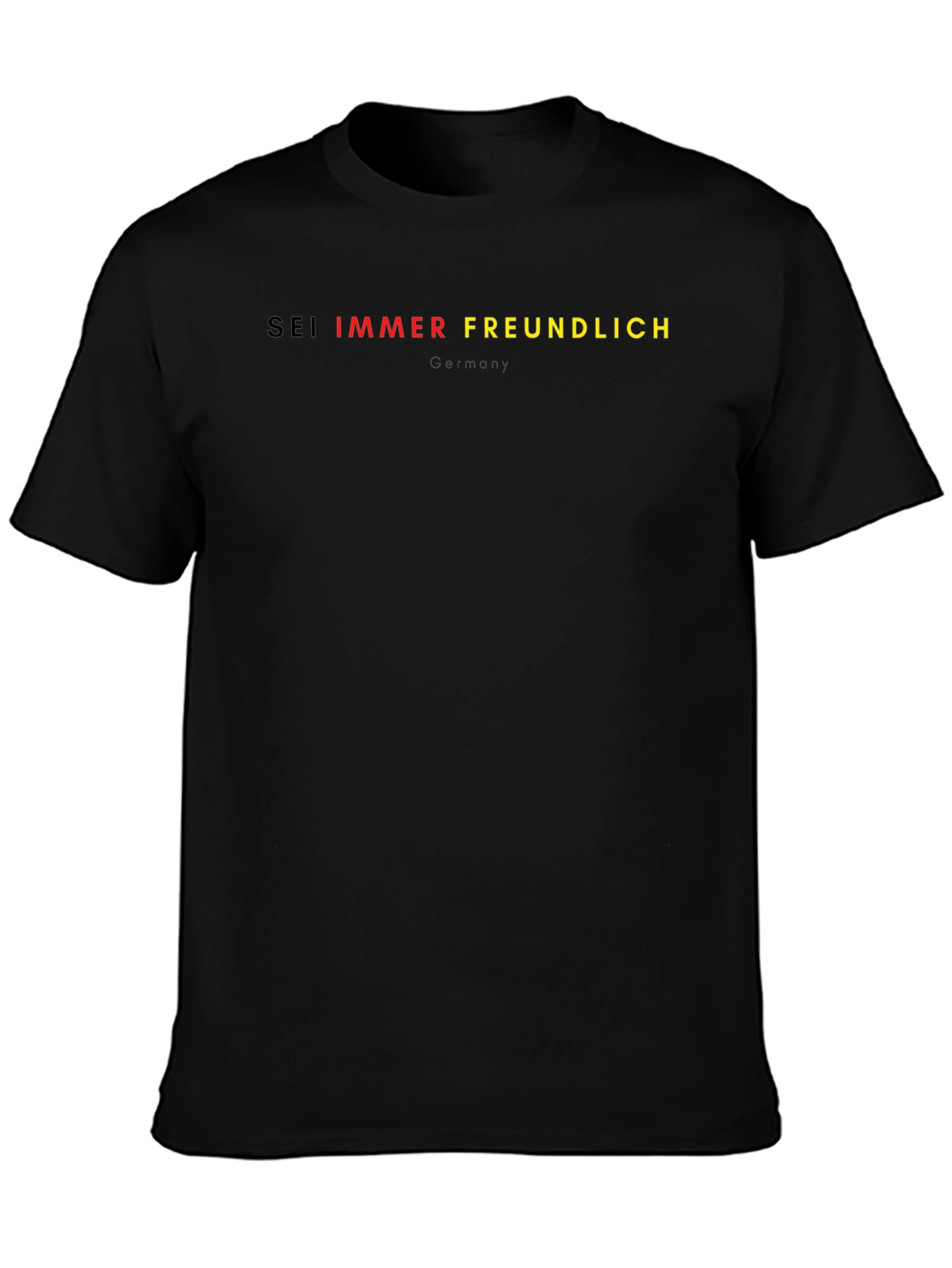 Sei Immer Freundlich Germany Tee - Classic Black T-Shirt - 3
