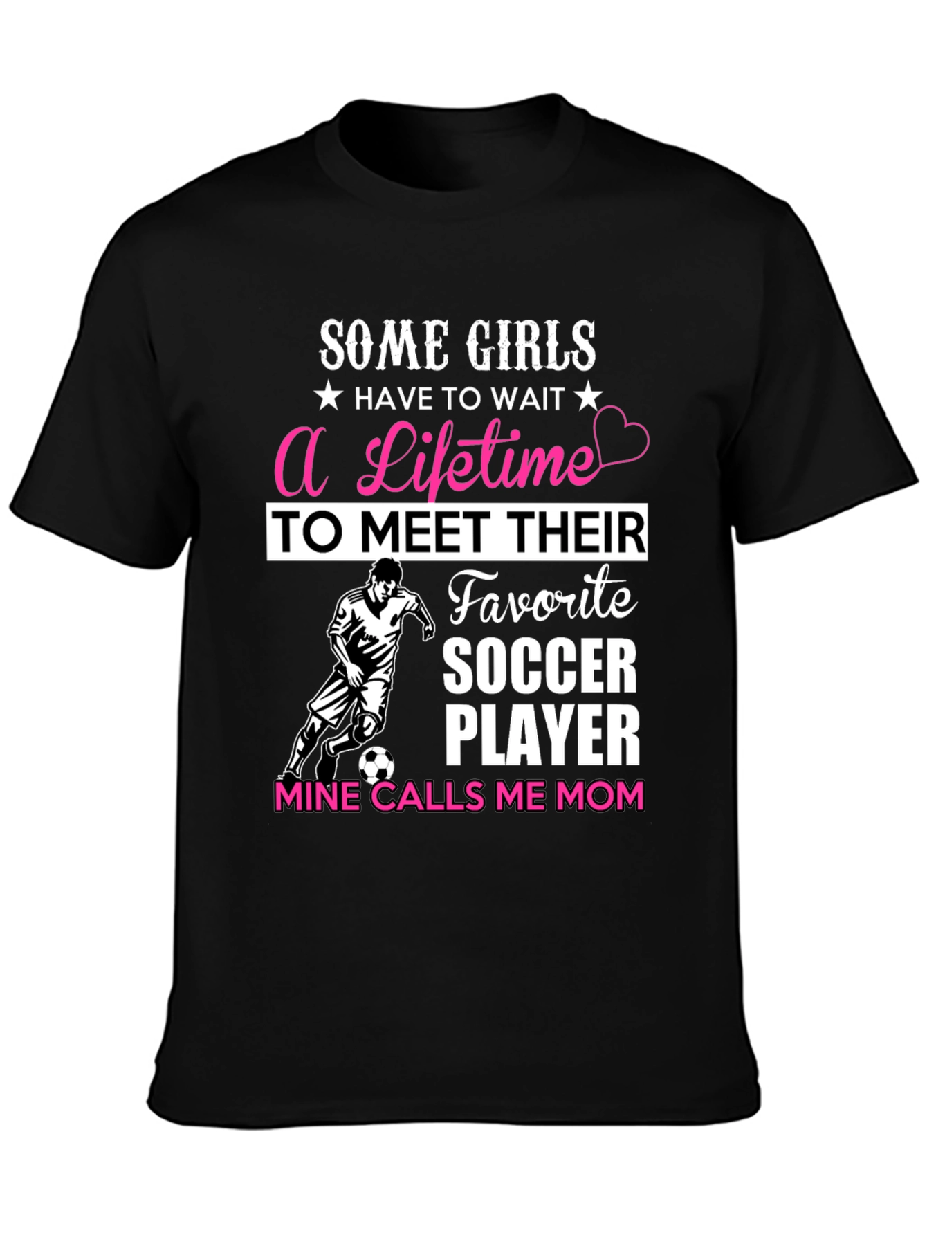 Black Soccer Mom T-Shirt - Favorite Player view 3