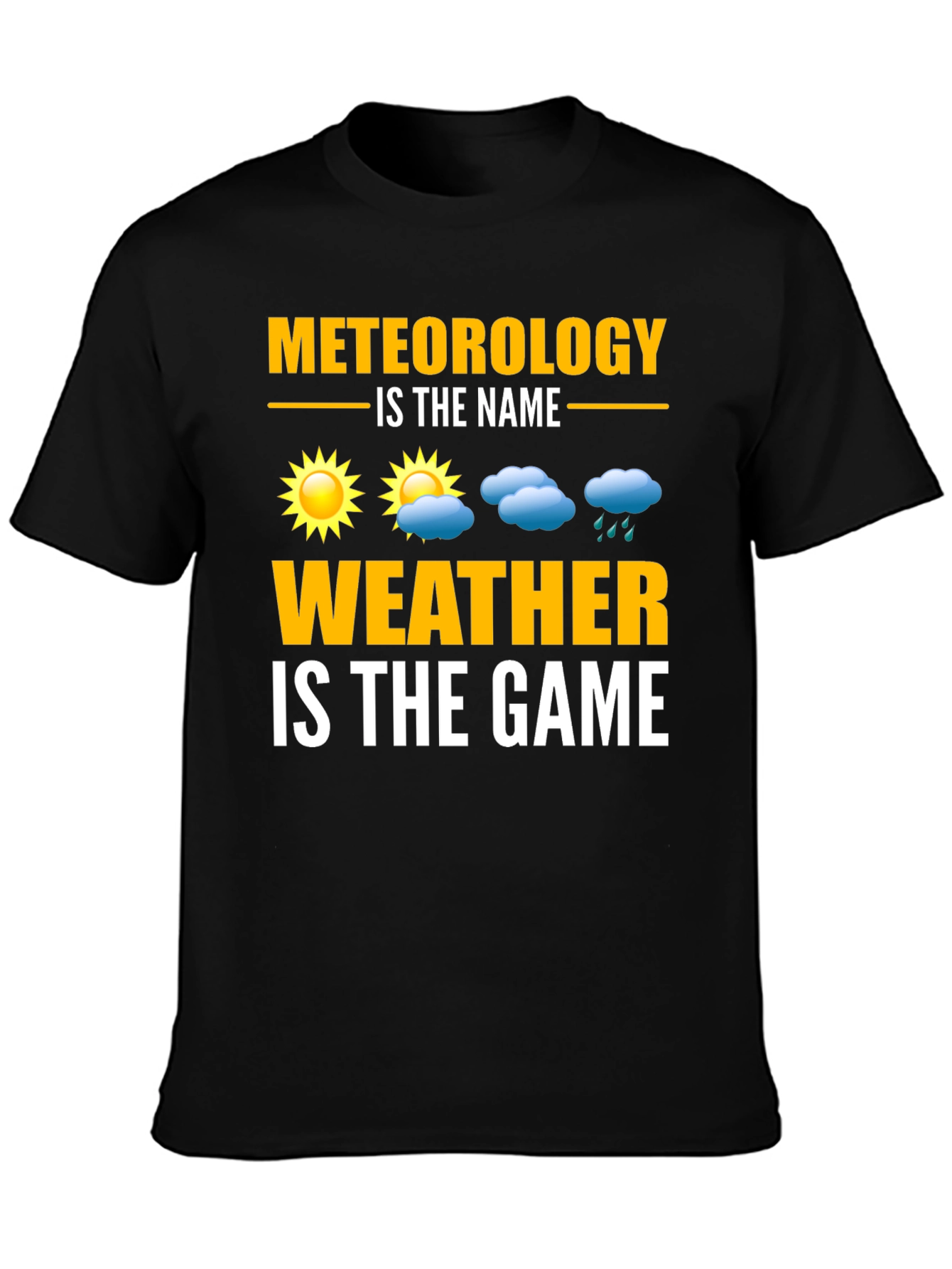 Black Meteorology Weather T-Shirt - Science Pun Tee view 3