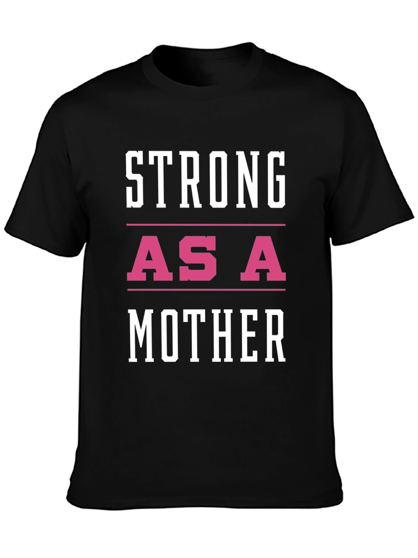 Black Strong As A Mother Graphic Tee view 3