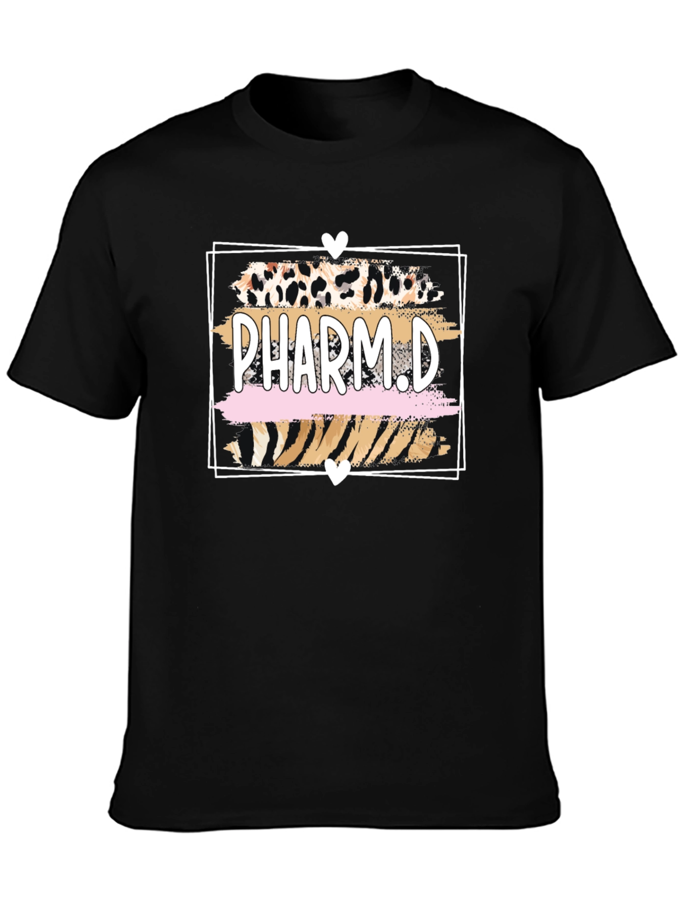 Black Pharm.D Leopard Print T-Shirt view 3