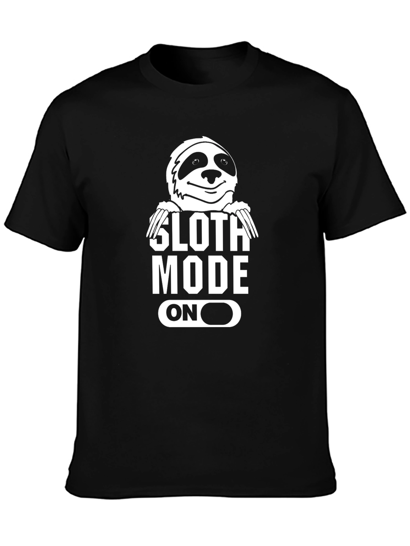 Black Sloth Mode On Graphic T-Shirt - Comfort & Style view 3