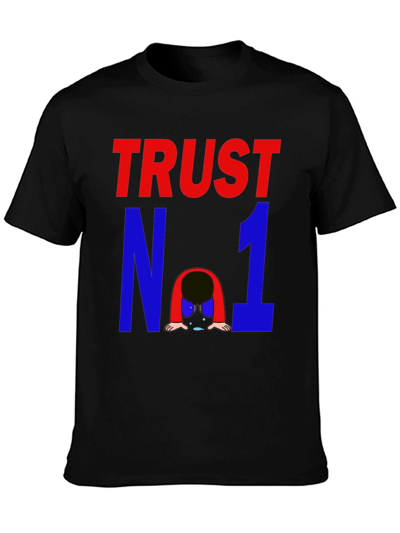Black Trust No One Graphic Tee - Mens view 3