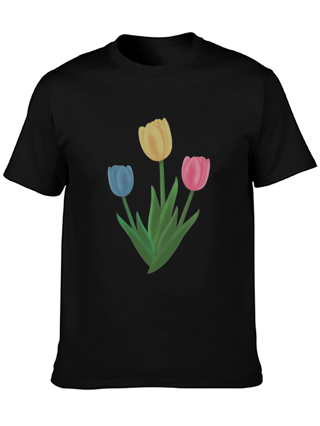 Black Tulip Trio Graphic Tee - Casual Comfort view 3