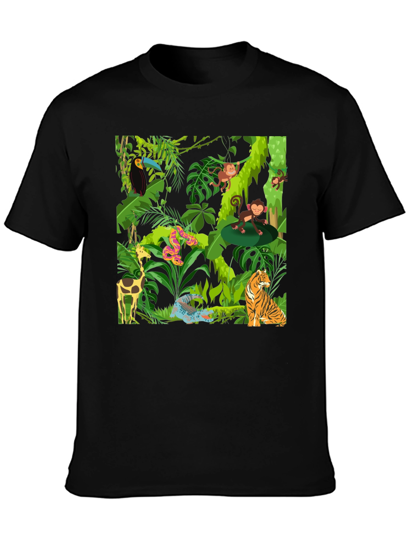 Black Jungle Adventure T-Shirt view 3