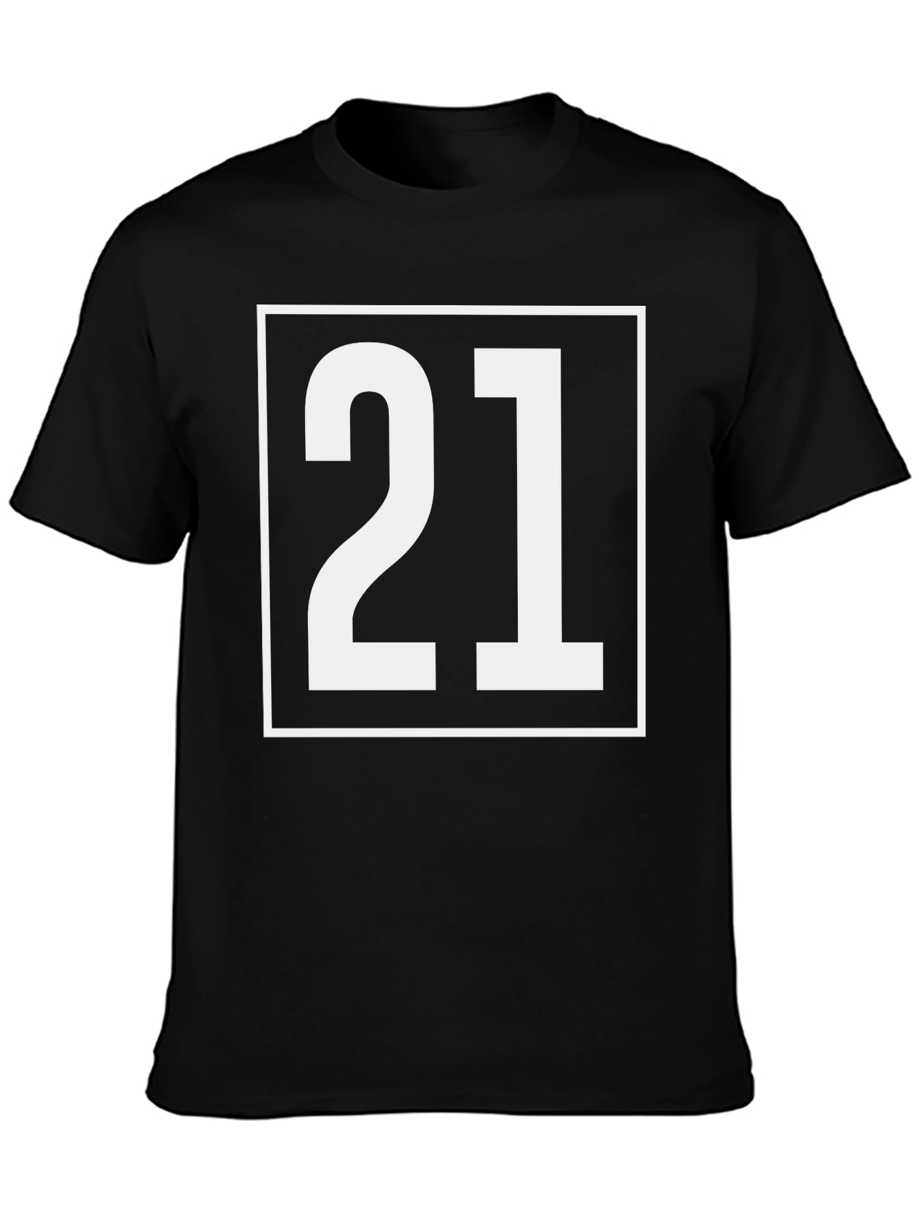 Black Bold 21 Graphic Tee - Classic Black T-Shirt view 3