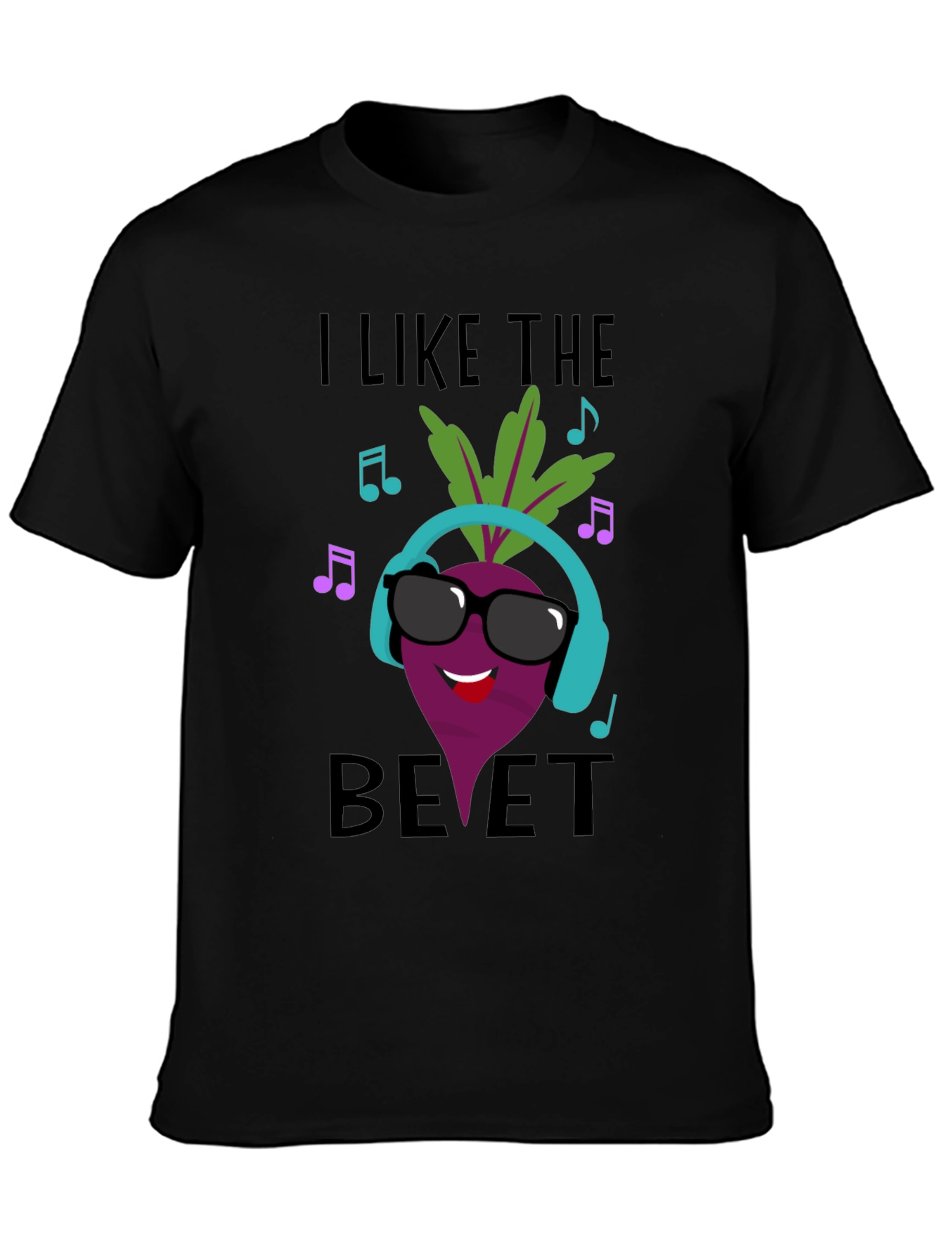 Black I Like The Beet T-Shirt view 3
