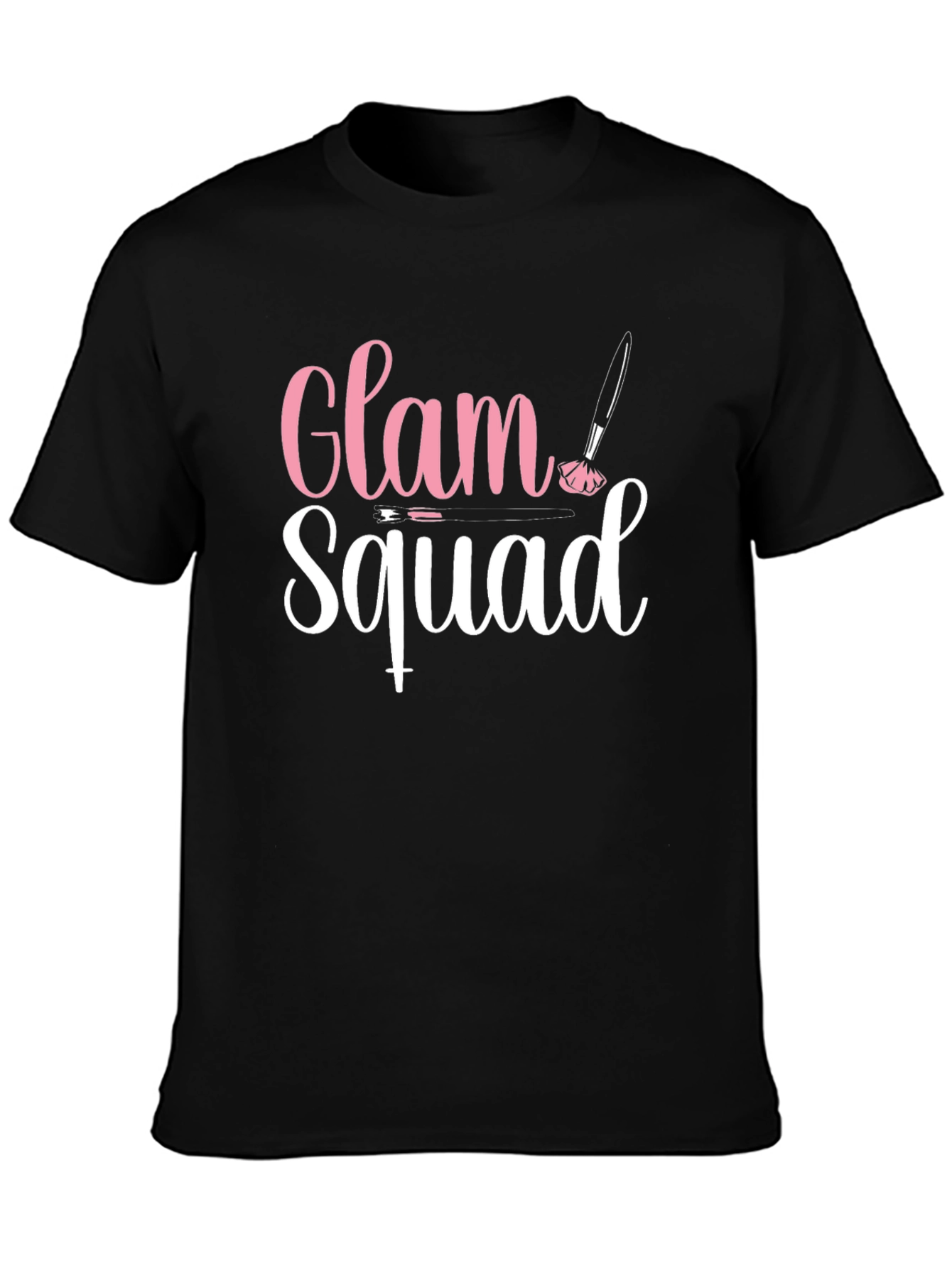 Black Glam Squad Graphic T-Shirt - Makeup Artist Tee view 3