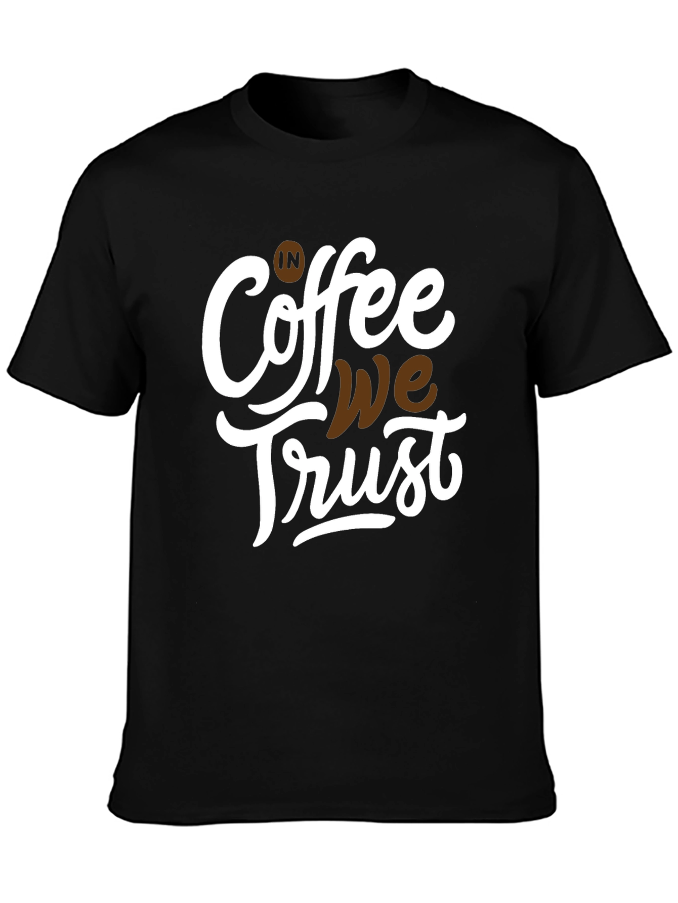 Black Coffee We Trust Graphic Tee - Black view 3