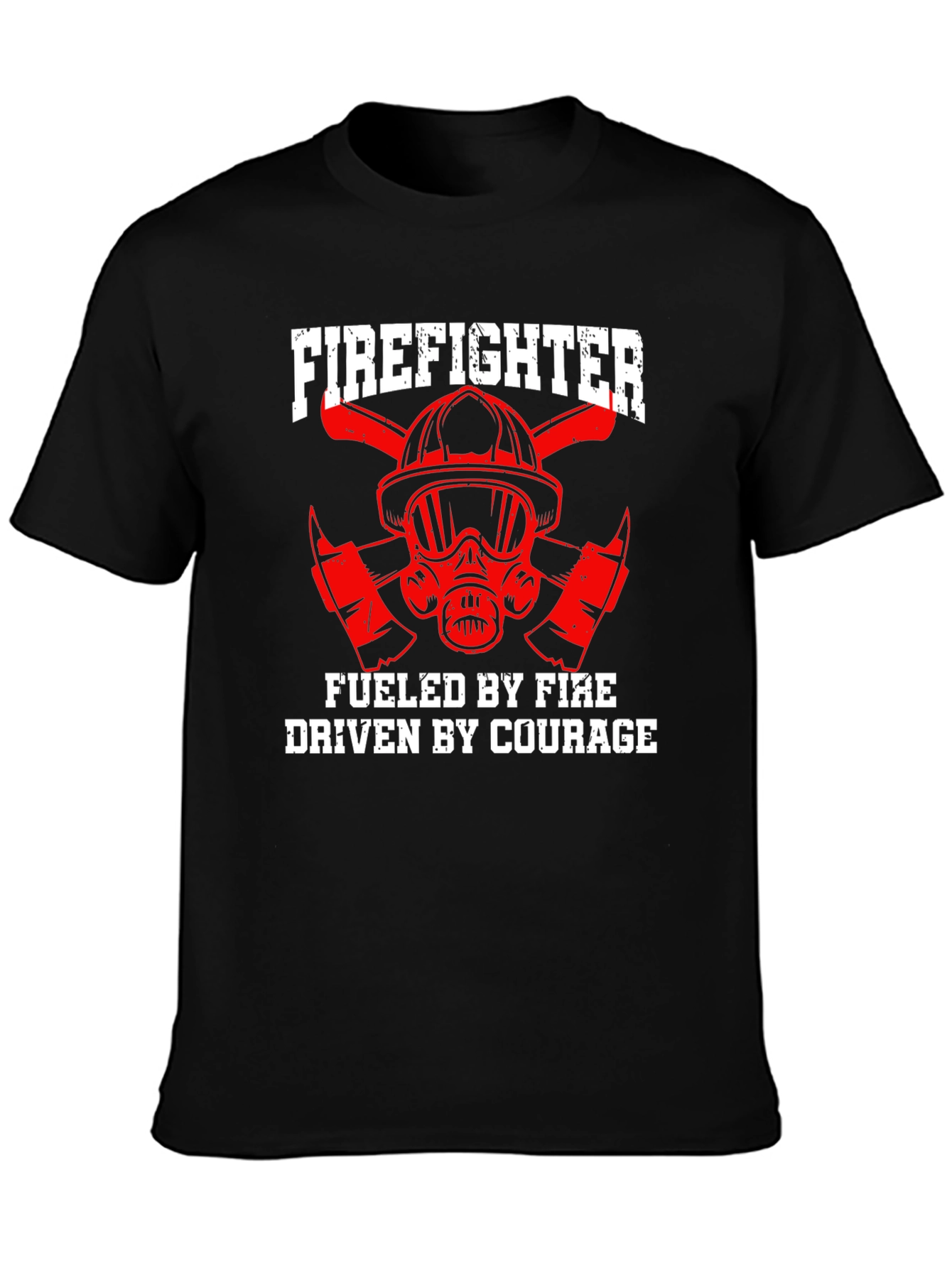 Firefighter Fueled By Fire Driven By Courage T-Shirt - 3